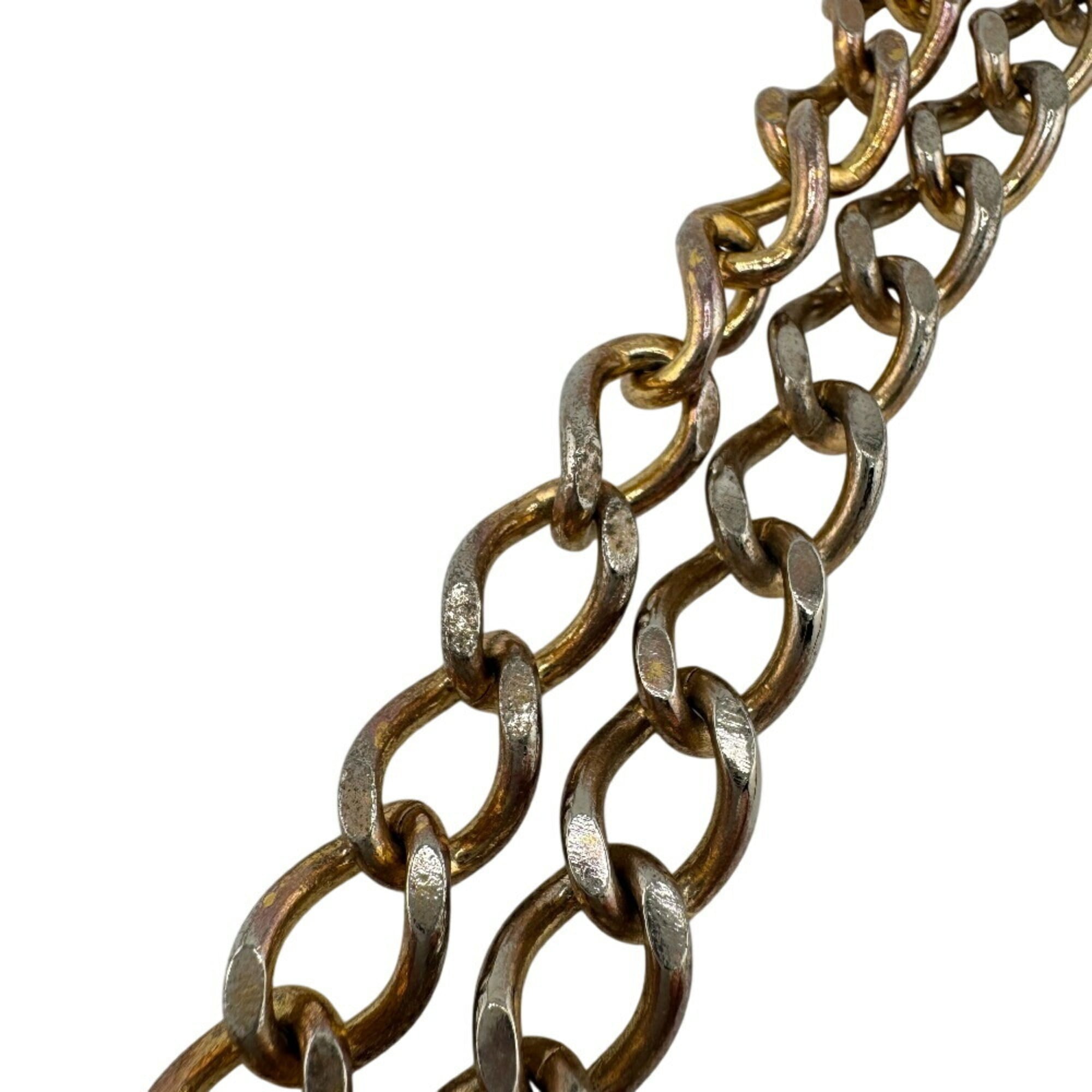 CC Logo Chain Pendant Necklace Metal