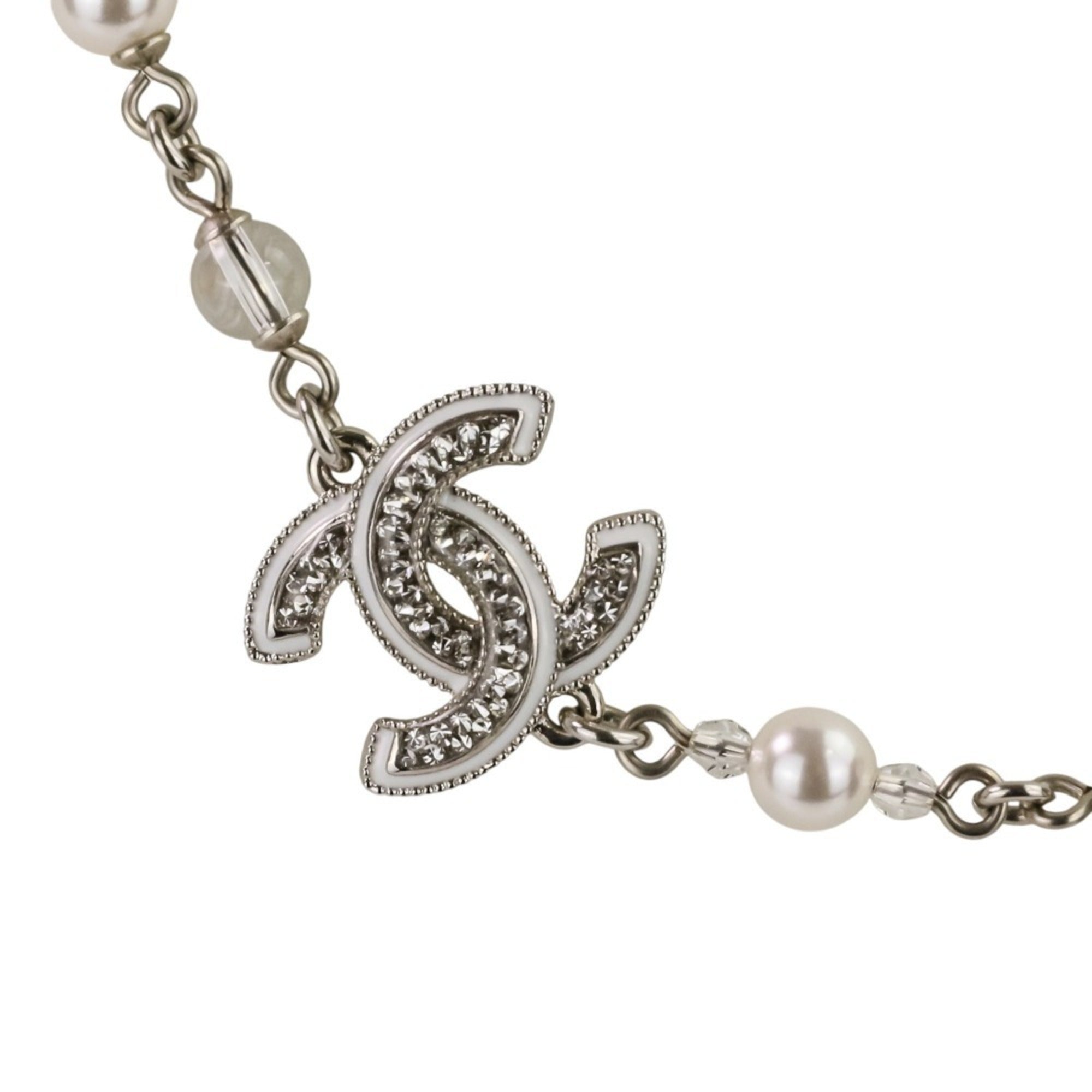 CC Logo Pendant Necklace Sterling Silver