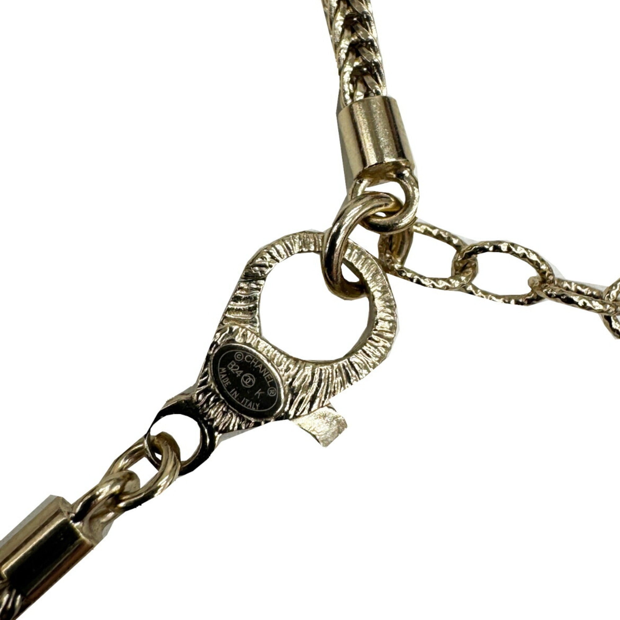 CC Logo Pendant Necklace Metal