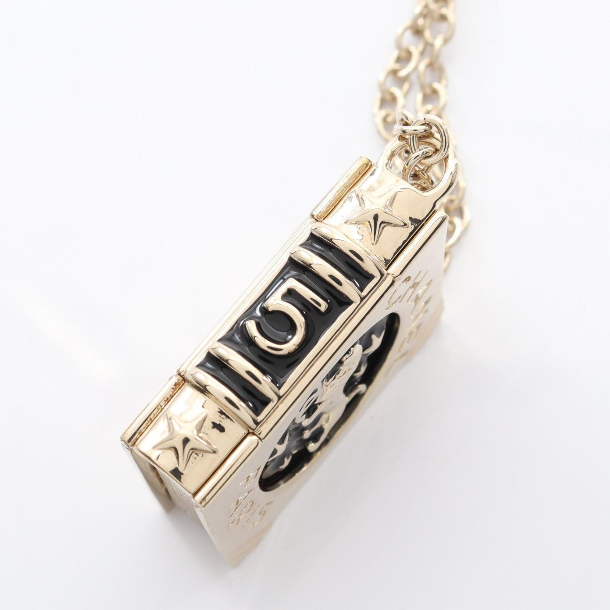 CC Logo Pendant Necklace Metal