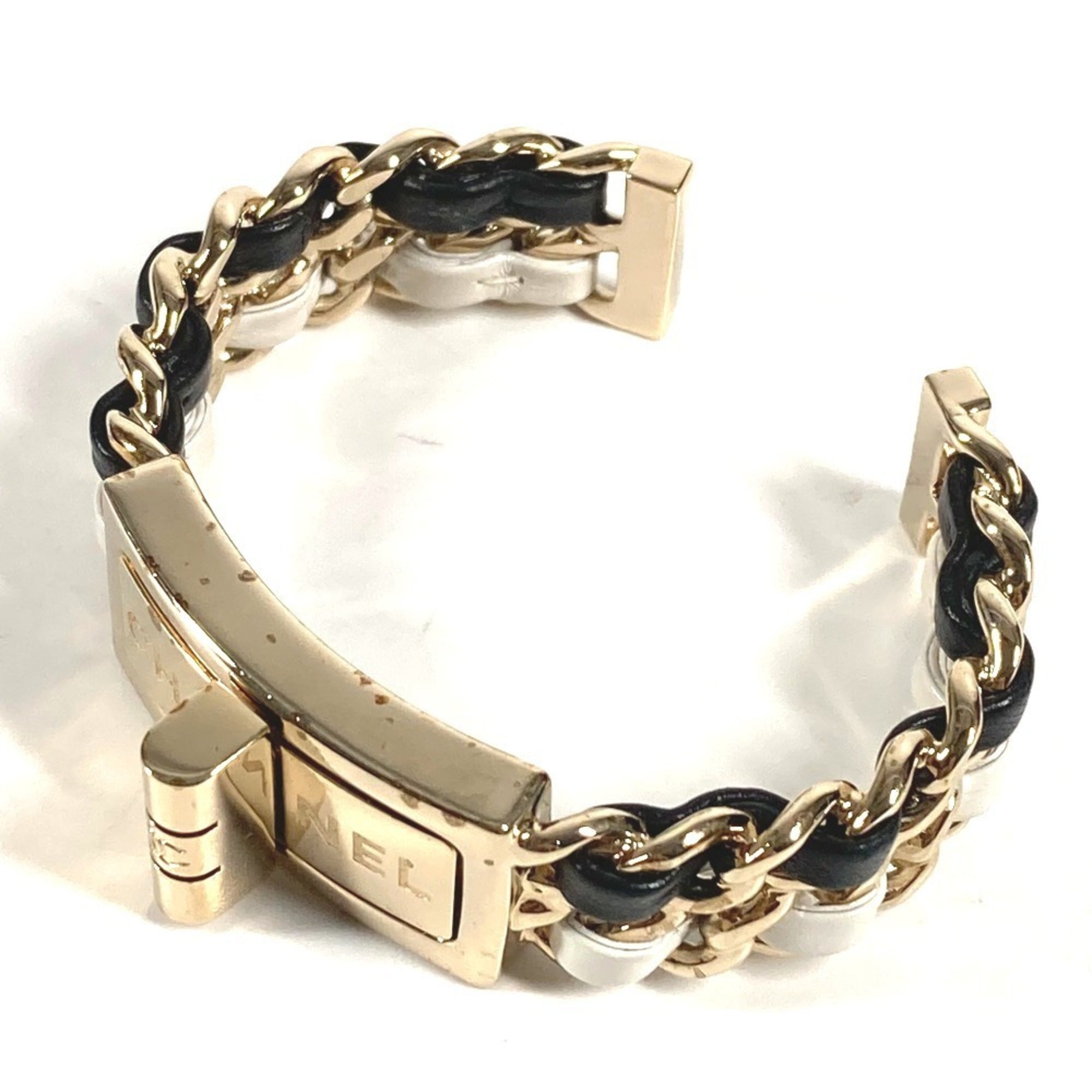 CC Logo Chain Bracelet Gold-Tone Metal
