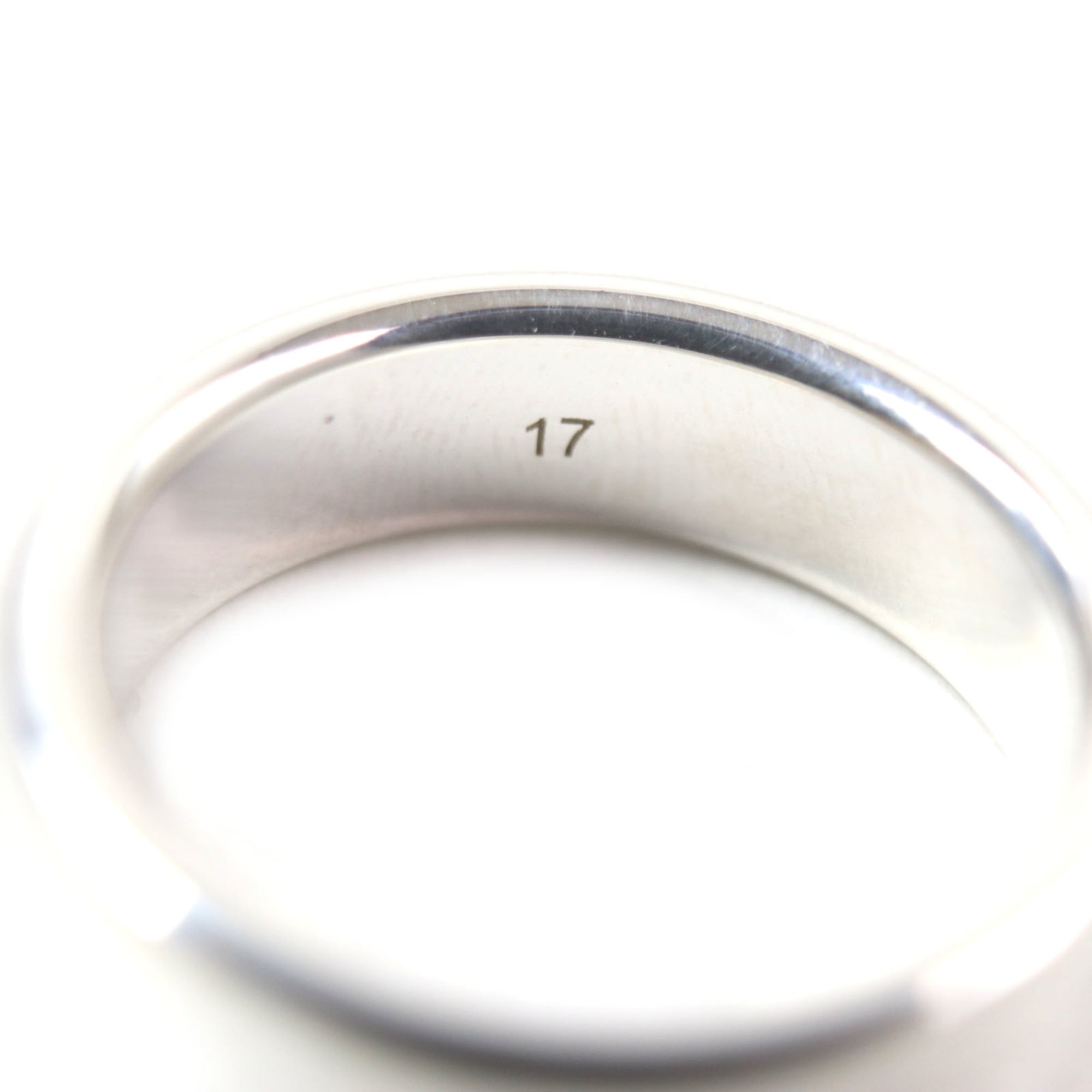 Diagonal Interlocking G Ring Sterling Silver