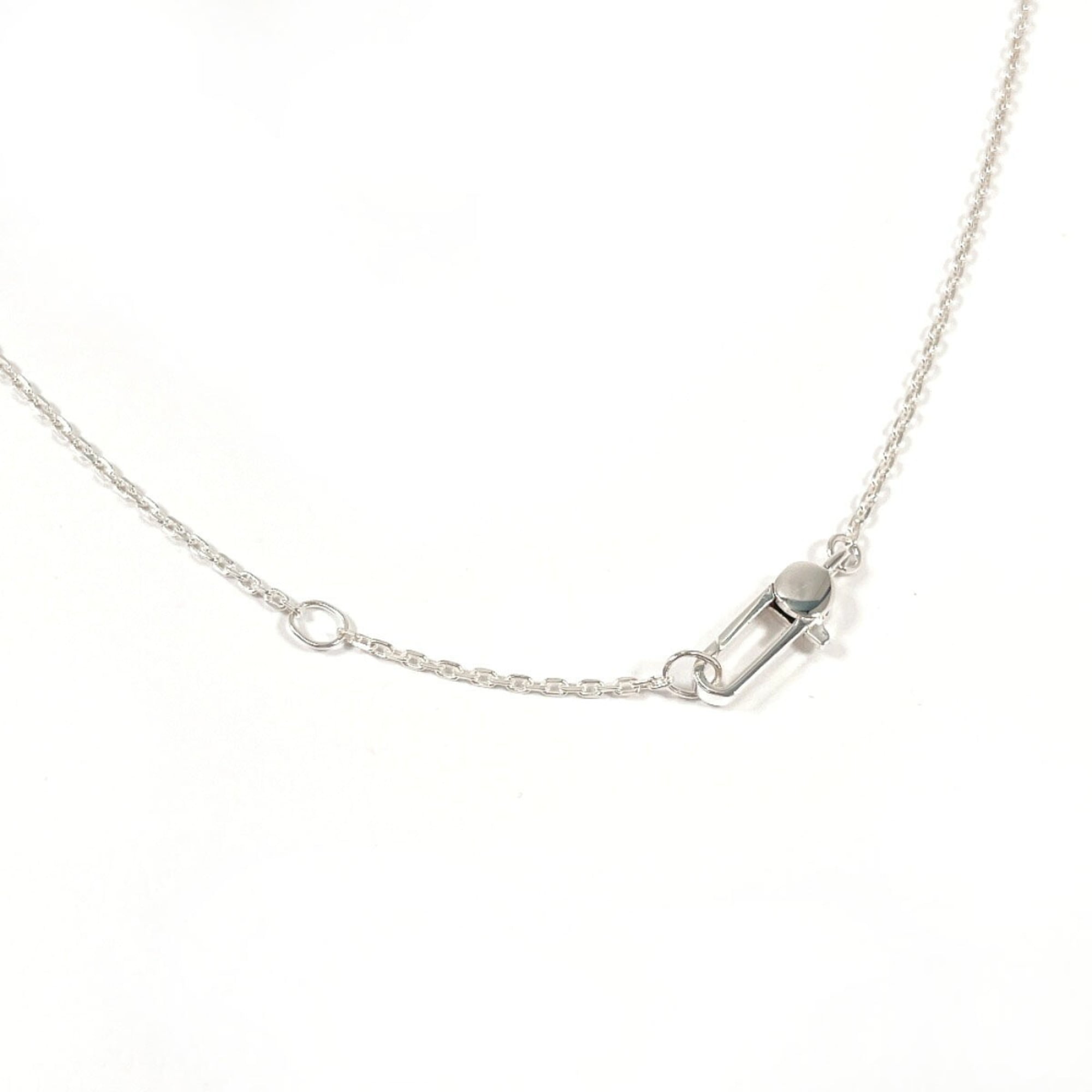 Square Plate Pendant Necklace Sterling Silver