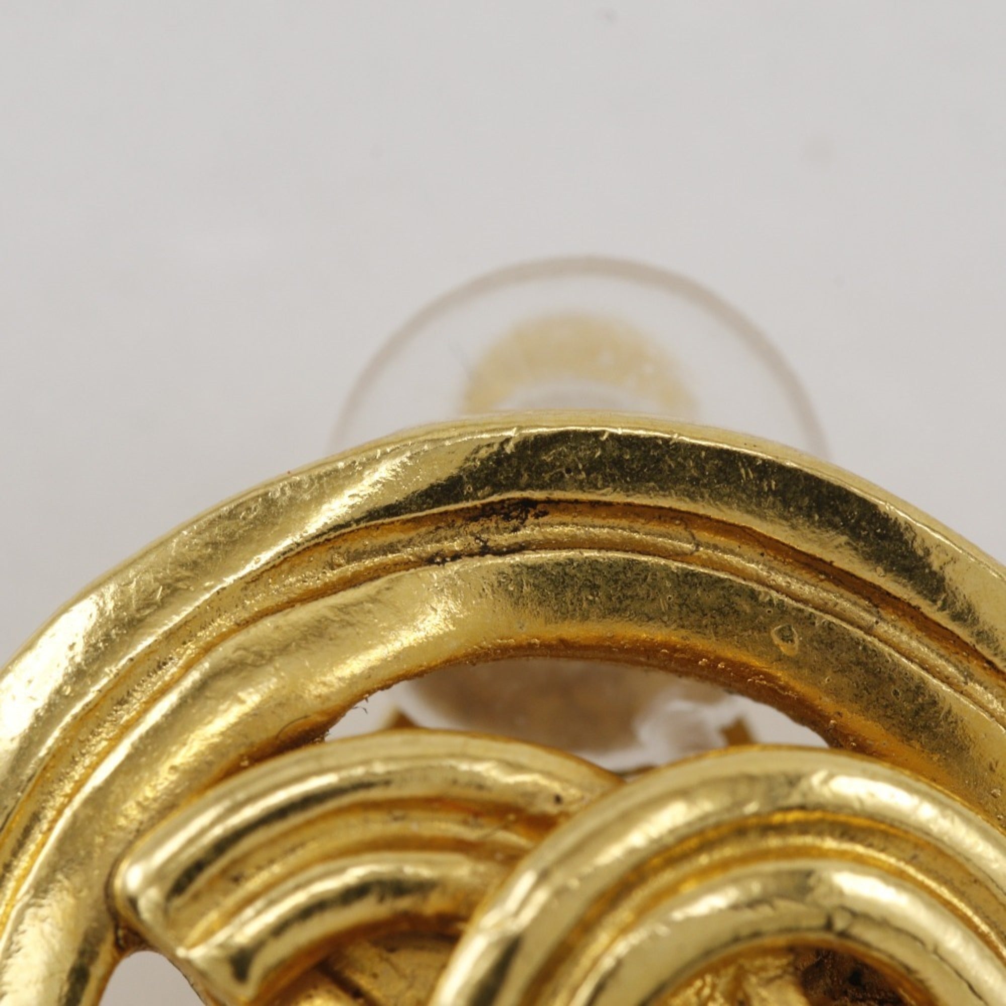 CC Logo Clip-On Earrings Metal