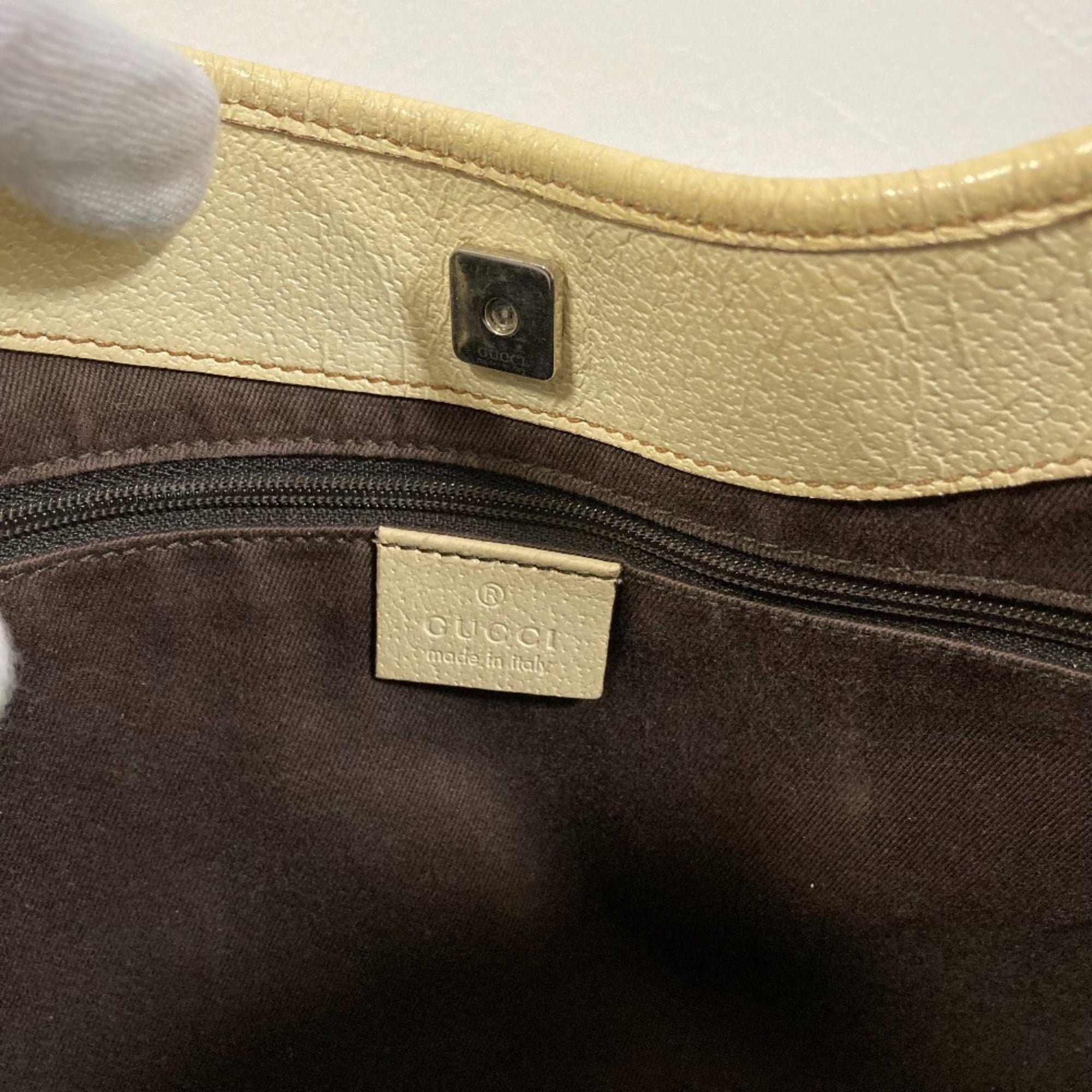 Vintage Zip Tote GG Canvas with Leather Medium