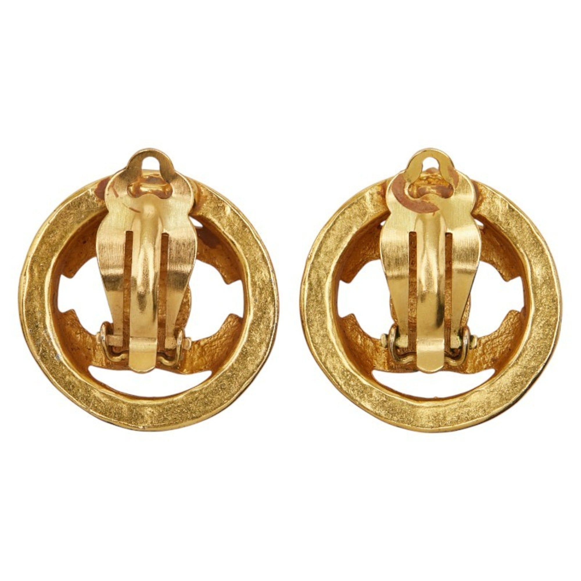 CC Logo Clip-On Earrings Metal