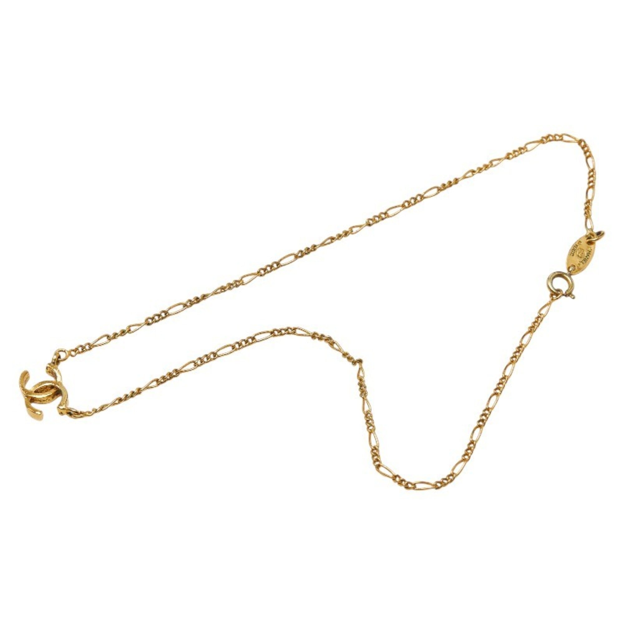 CC Logo Pendant Necklace Metal