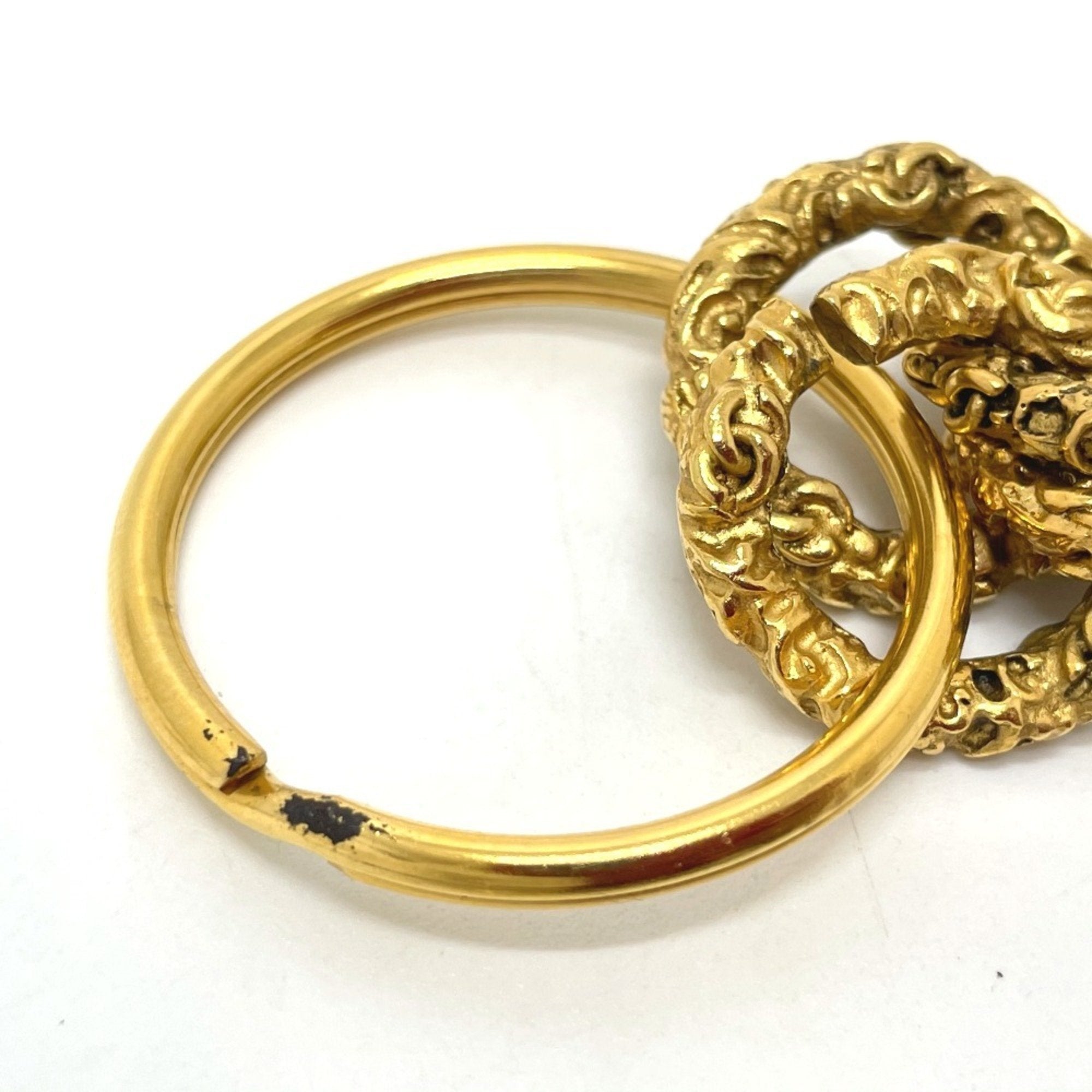 Vintage Key Charm Brass Black and Gold Handbag Charm