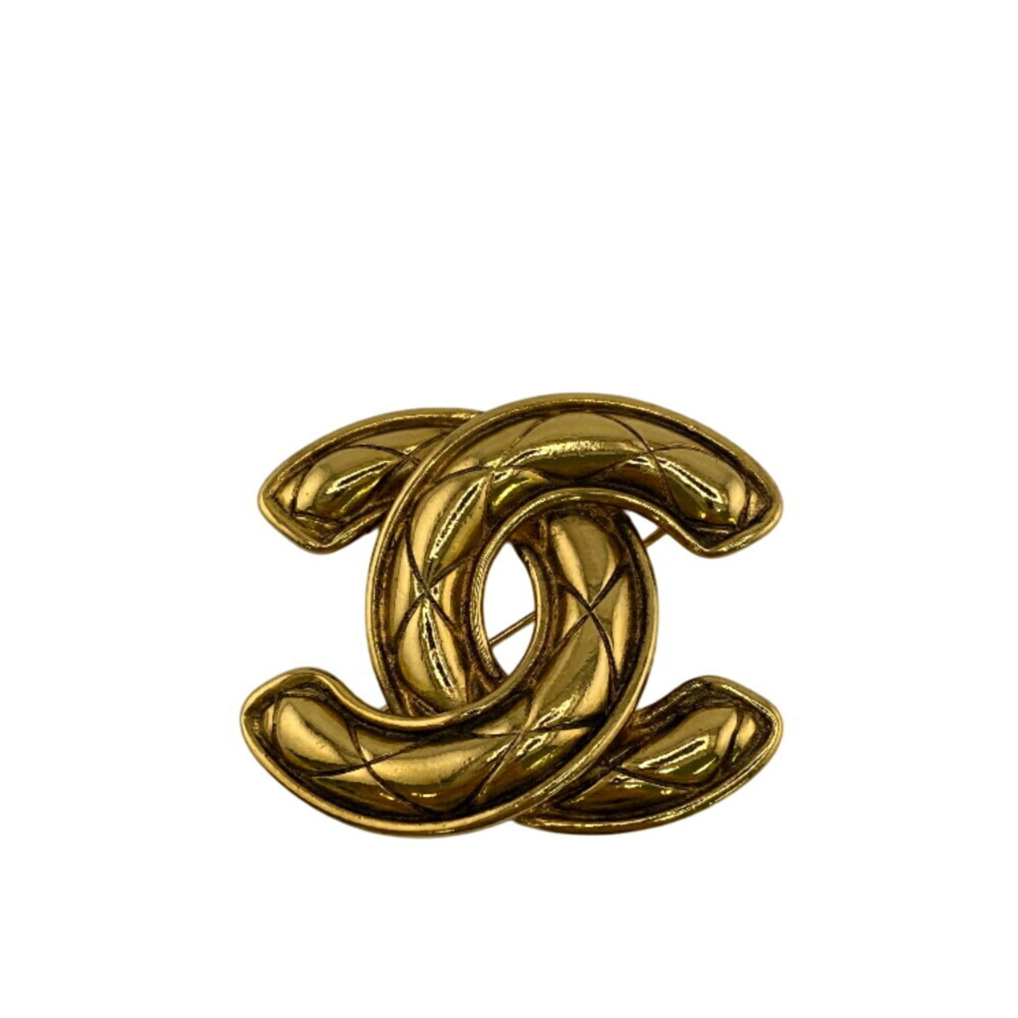 CC Logo Brooch Metal
