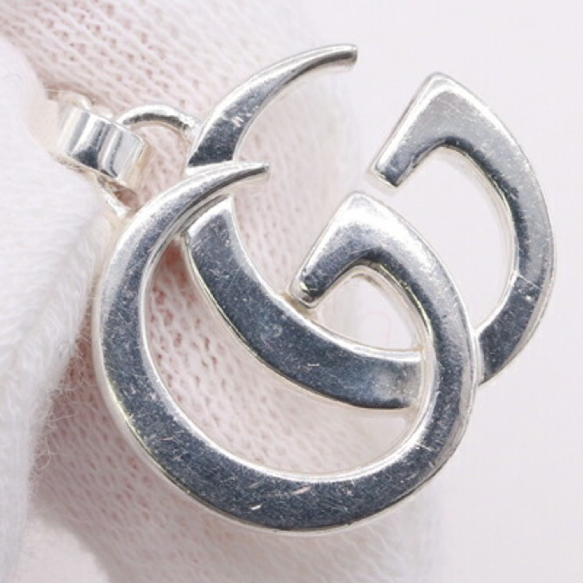 Double G Pendant Necklace Sterling Silver