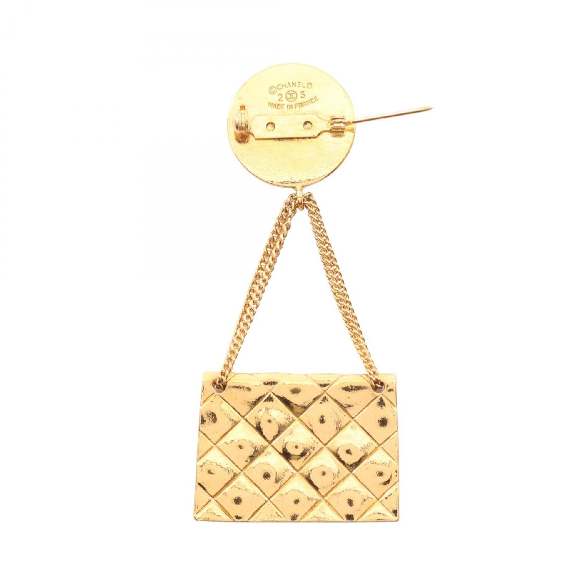 CC Logo Brooch Metal