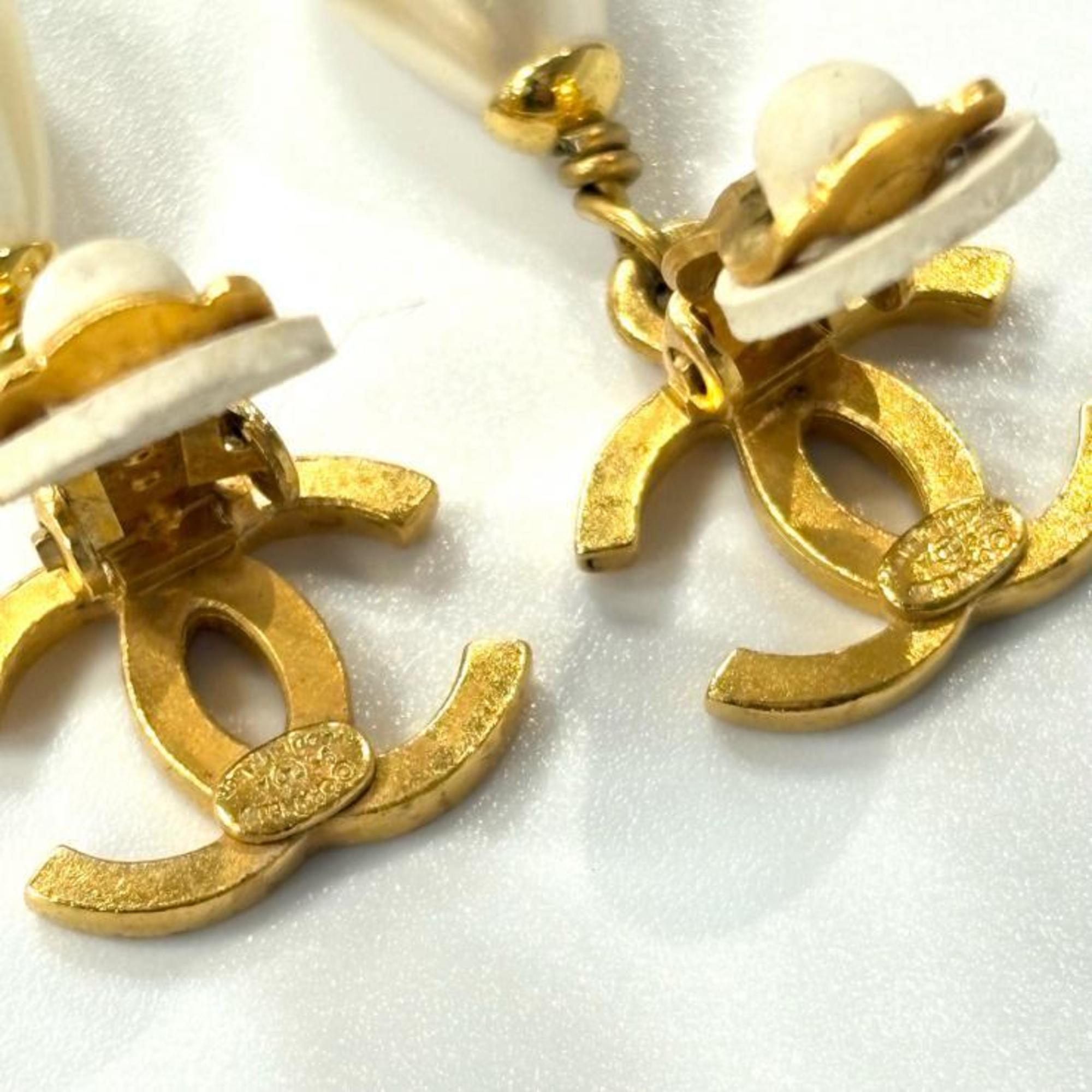 CC Logo Clip-On Earrings Metal