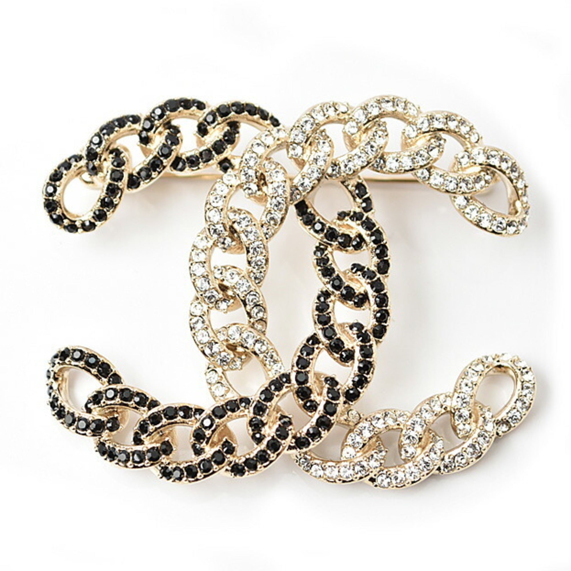 CC Logo Brooch Metal