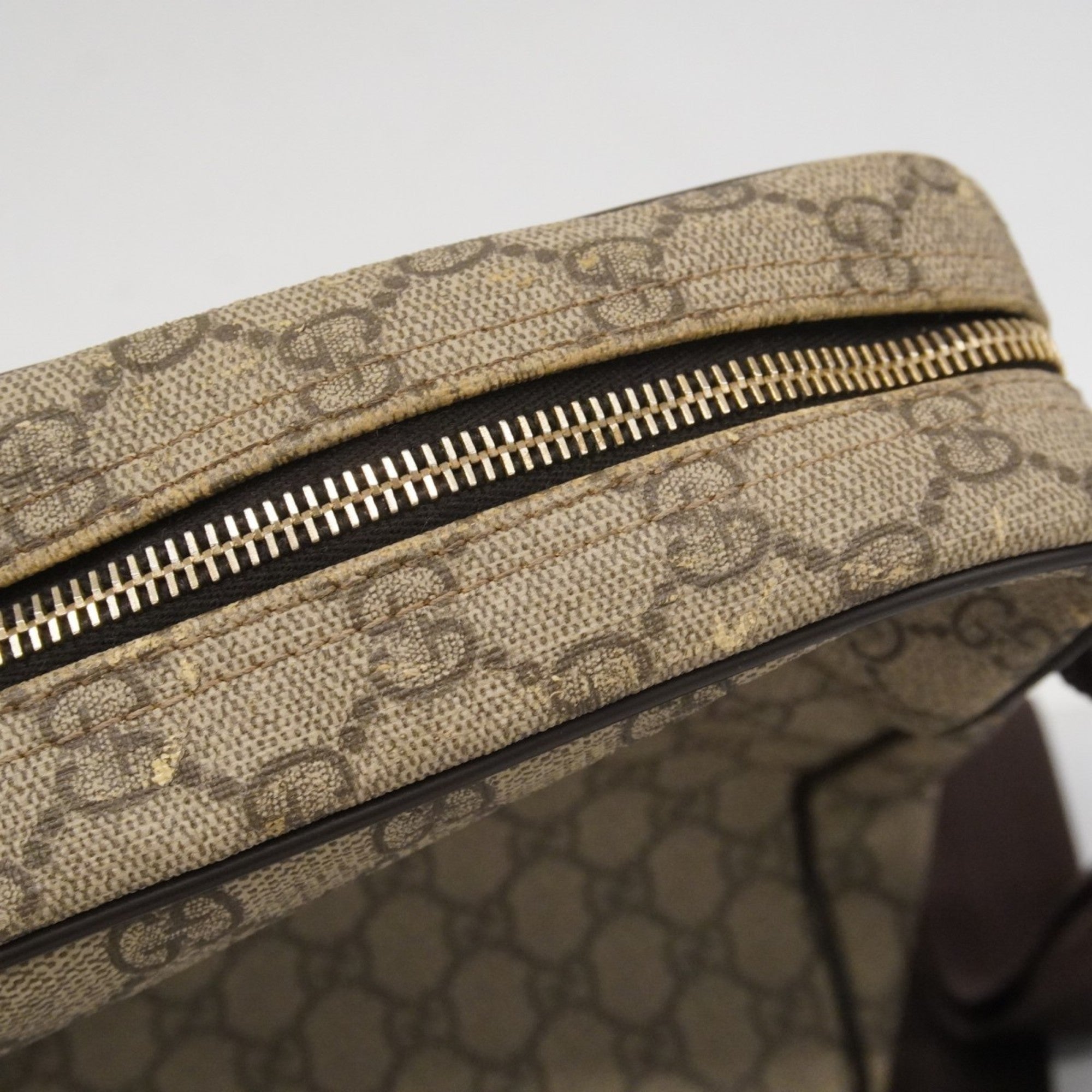 Front Zip Messenger GG Coated Canvas Medium