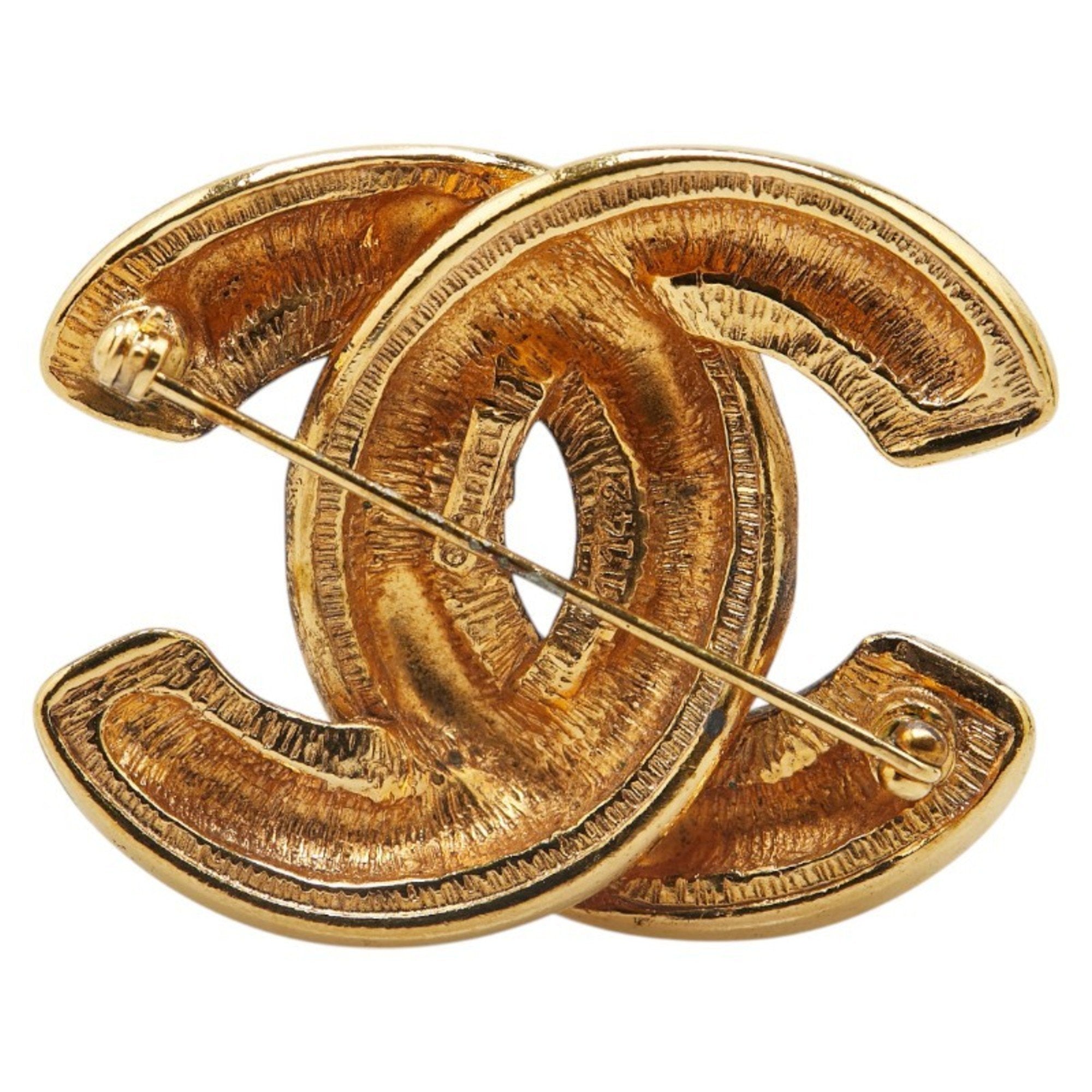 CC Logo Brooch Metal