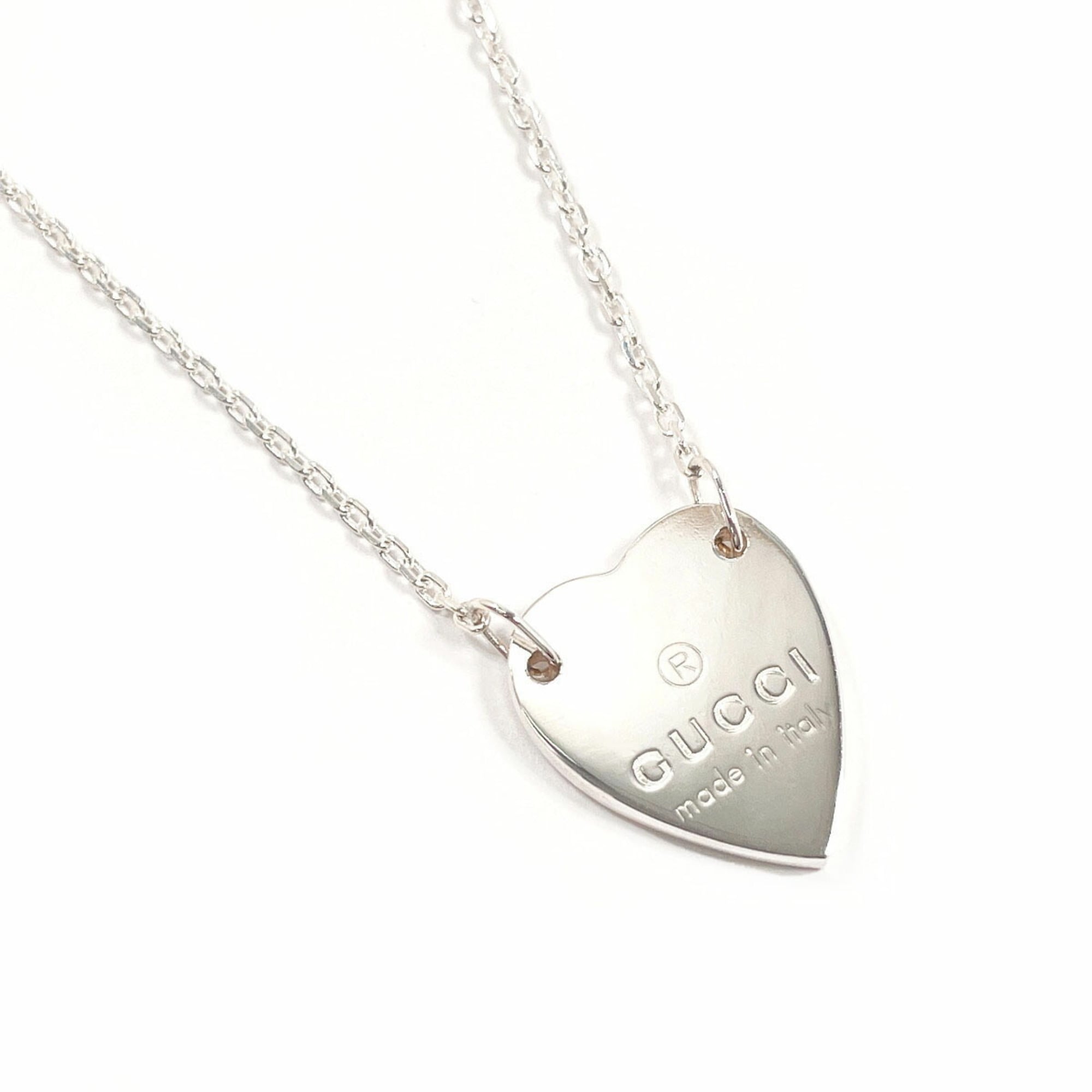 Trademark Heart Pendant Necklace Sterling Silver