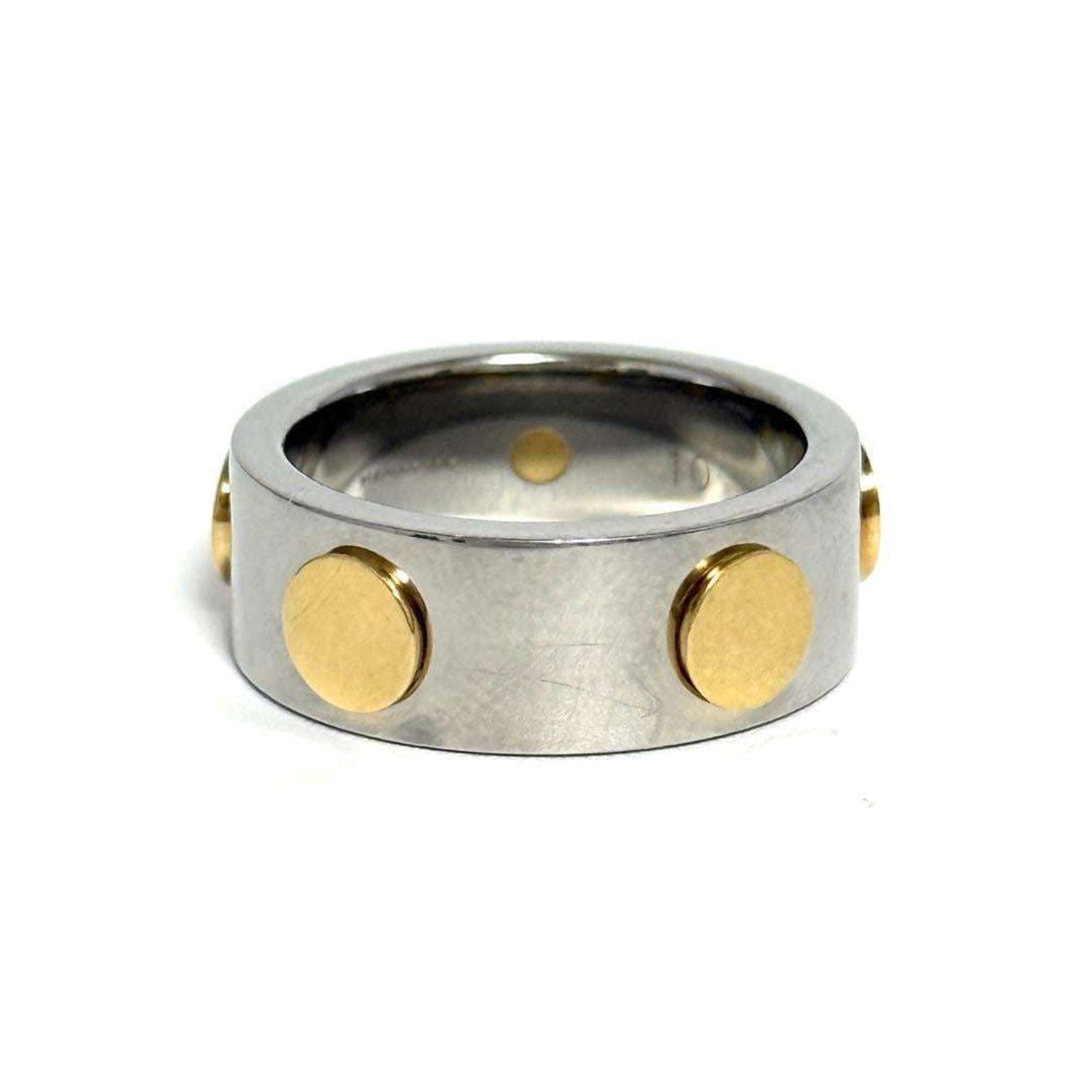 Ring Stainless Steel and Yellow Gold