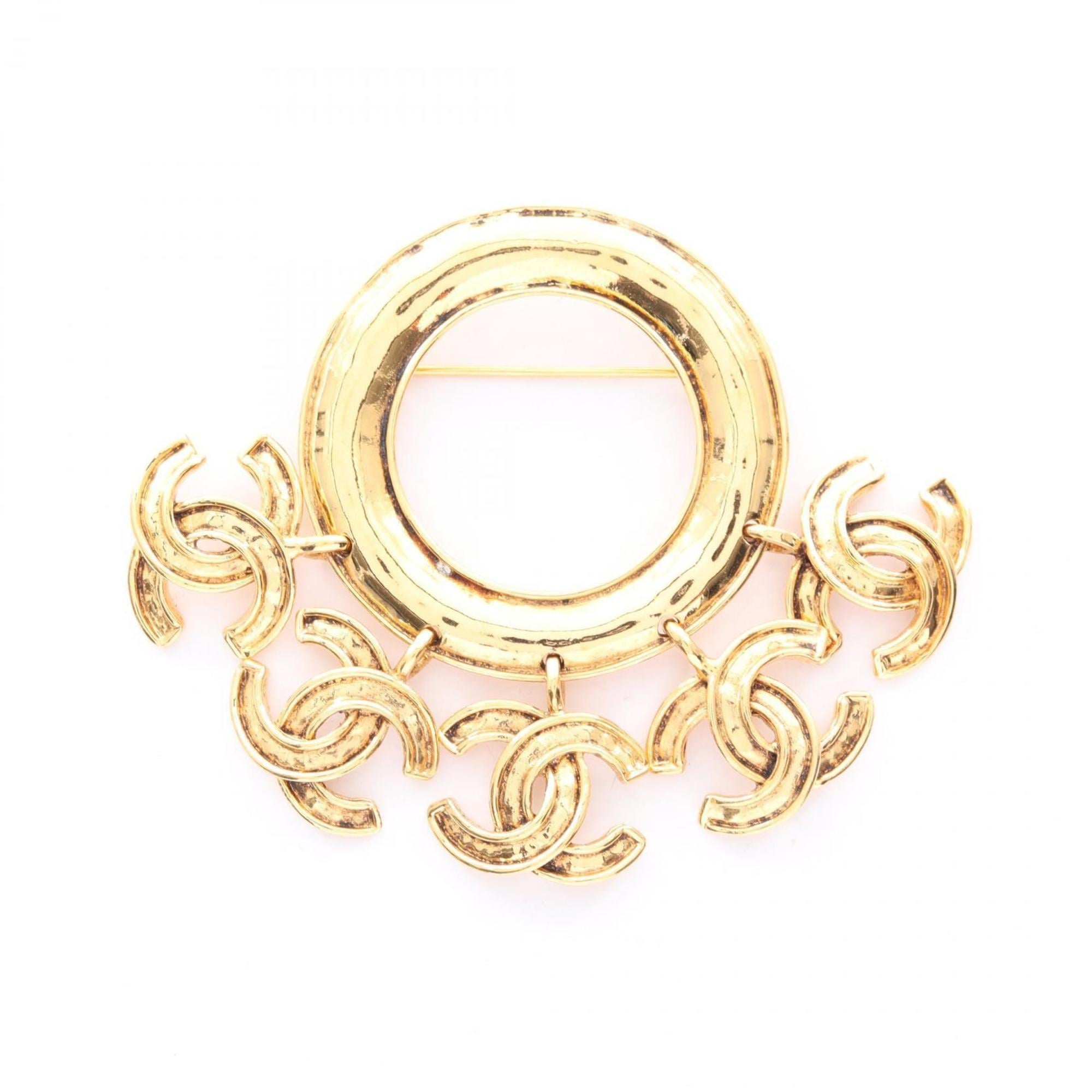 CC Logo Brooch Metal