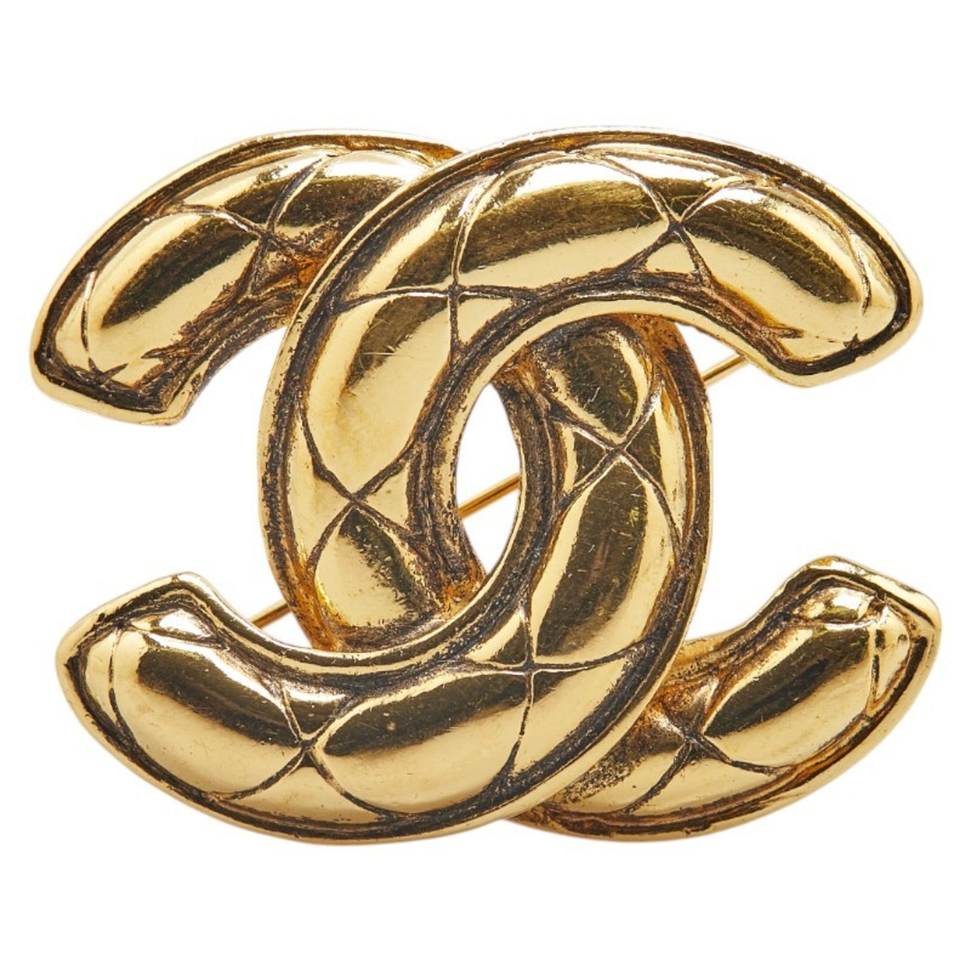 CC Logo Brooch Metal