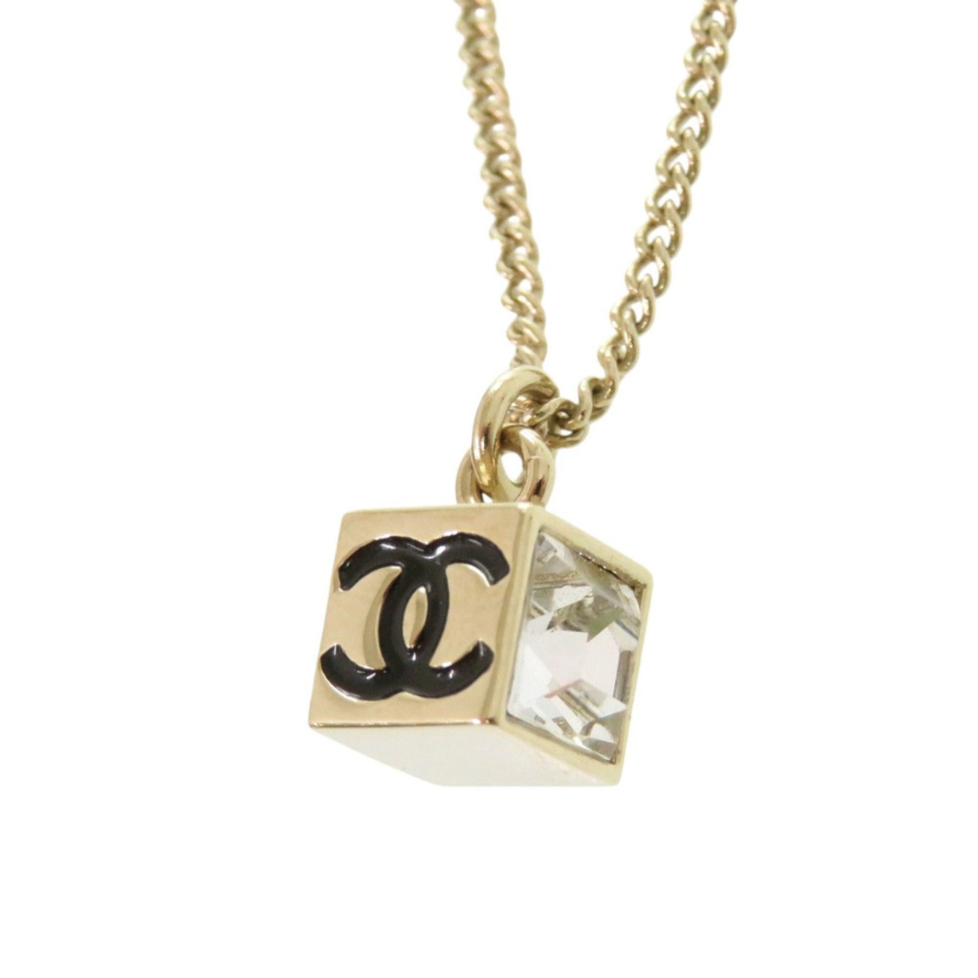 CC Logo Pendant Necklace Metal