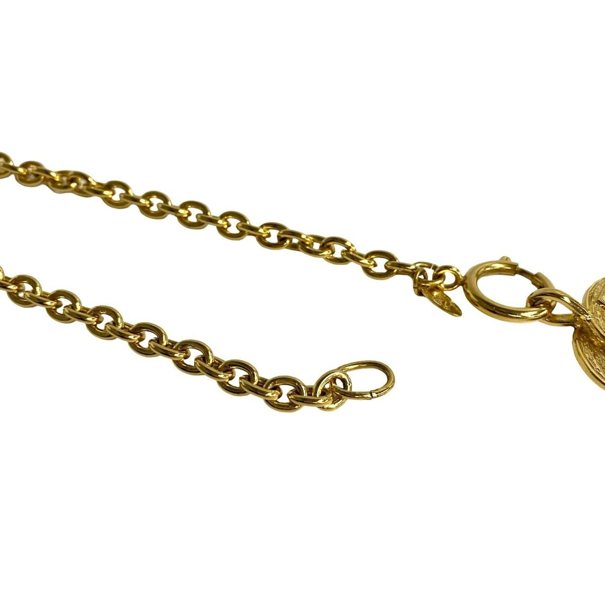 CC Logo Chain Pendant Necklace Metal