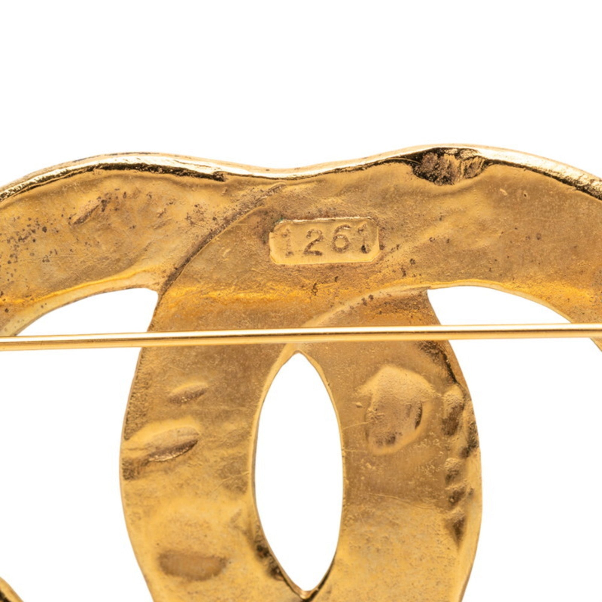 CC Logo Brooch Metal