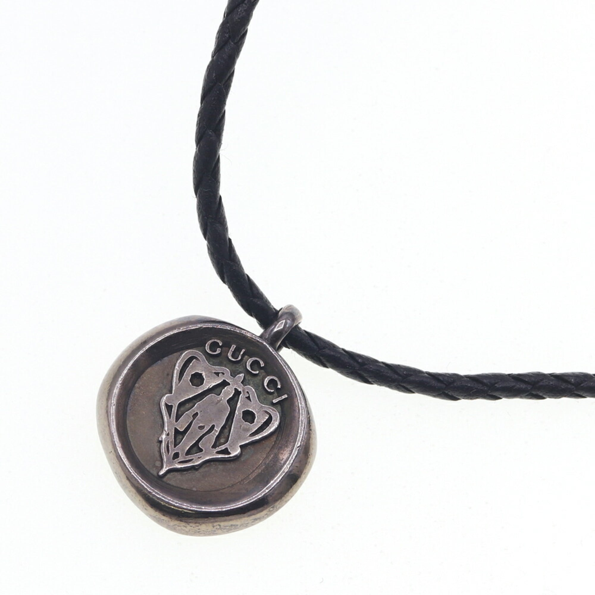Crest Coin Pendant Necklace Sterling Silver
