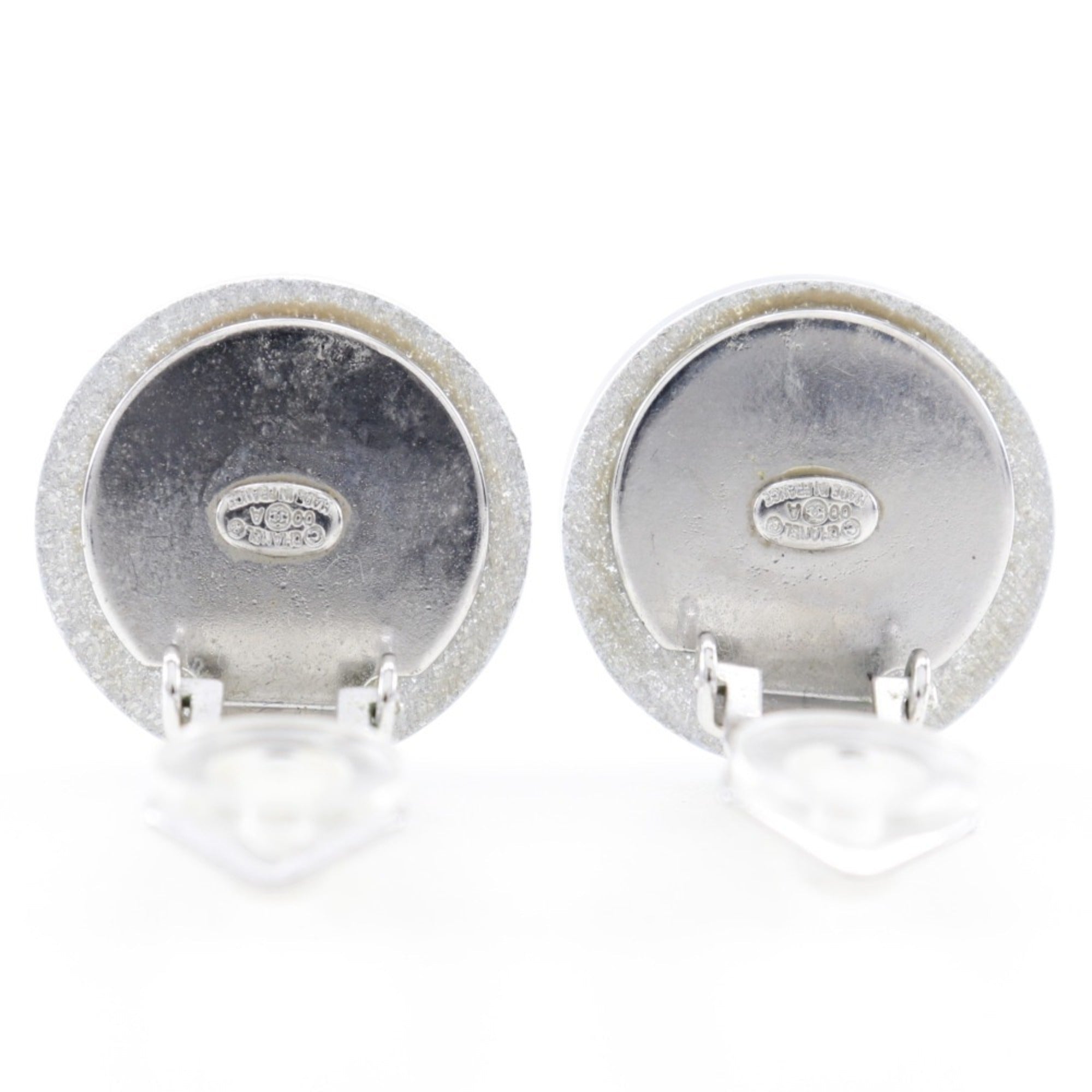 CC Logo Clip-On Earrings Sterling Silver