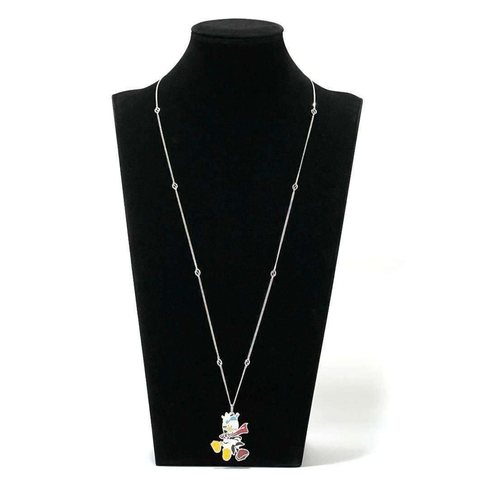 Donald Interlocking Pendant Necklace Sterling Silver