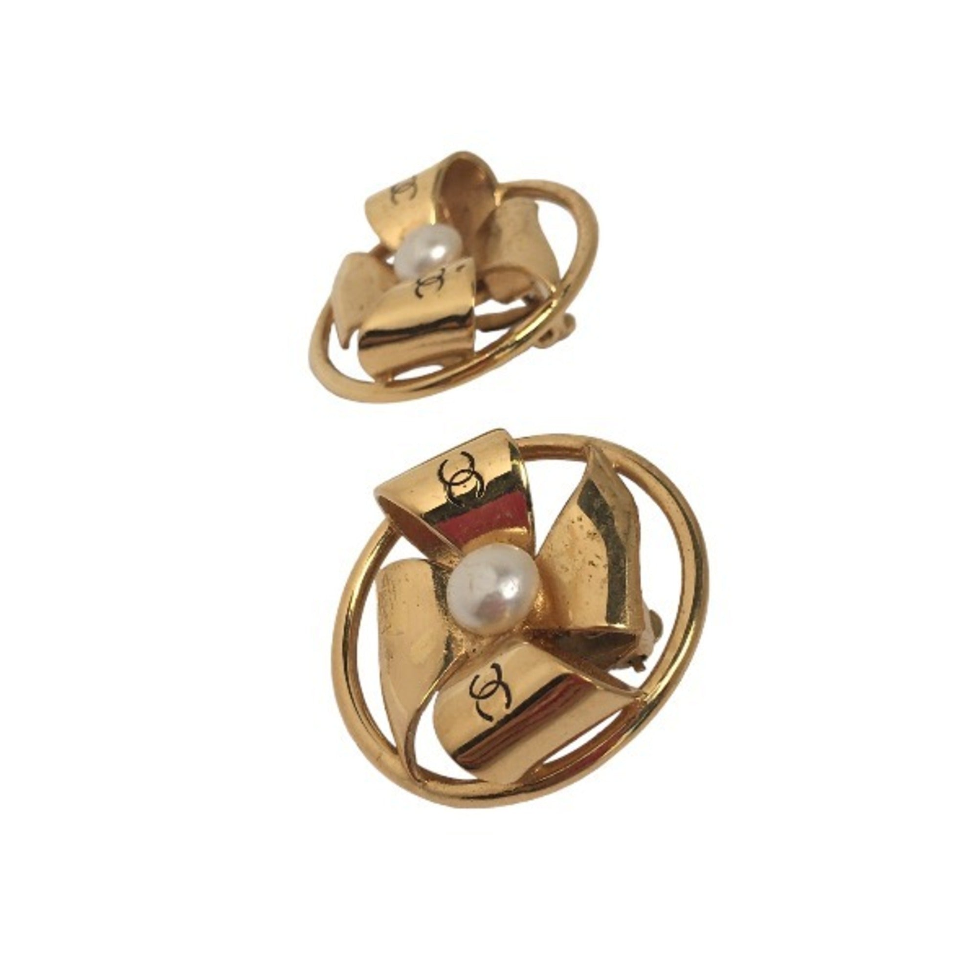 Earrings Gold-Tone Metal