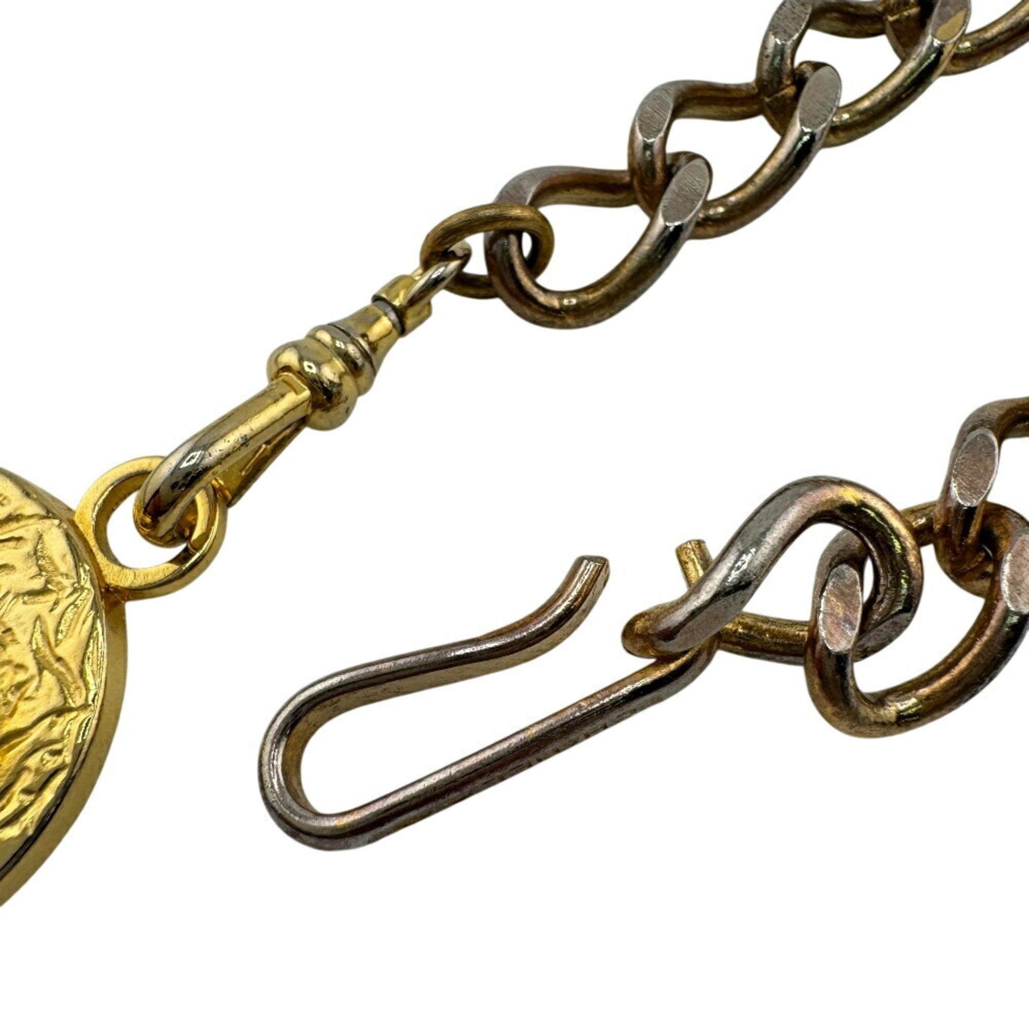 CC Logo Chain Pendant Necklace Metal