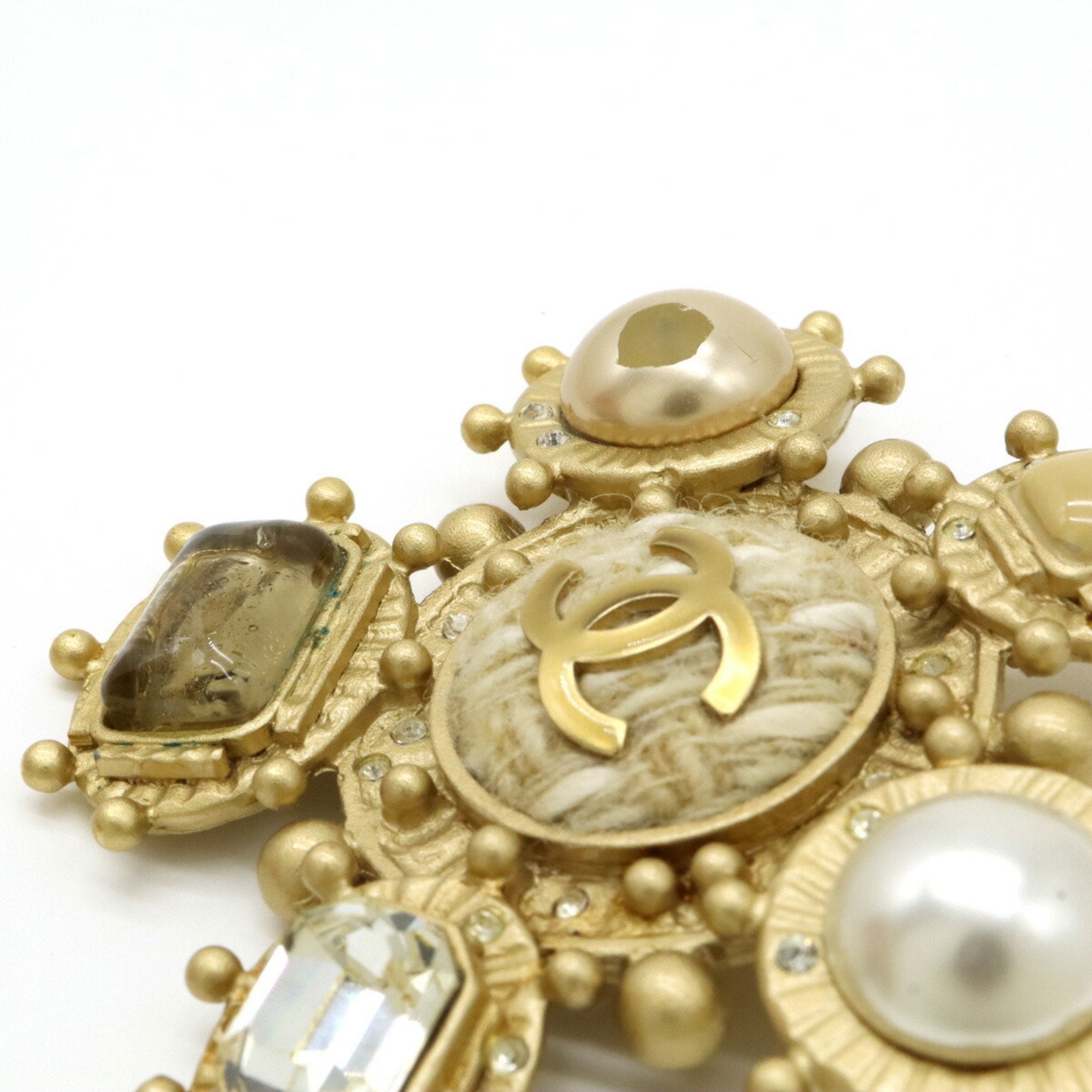 CC Logo Brooch Metal