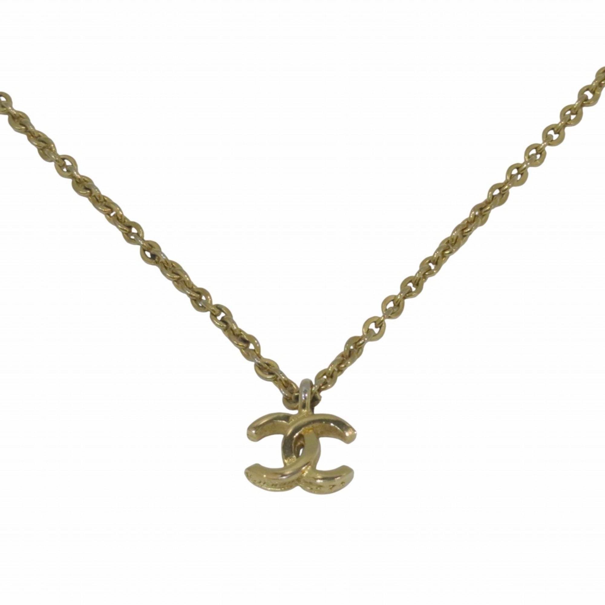 CC Logo Pendant Necklace Metal