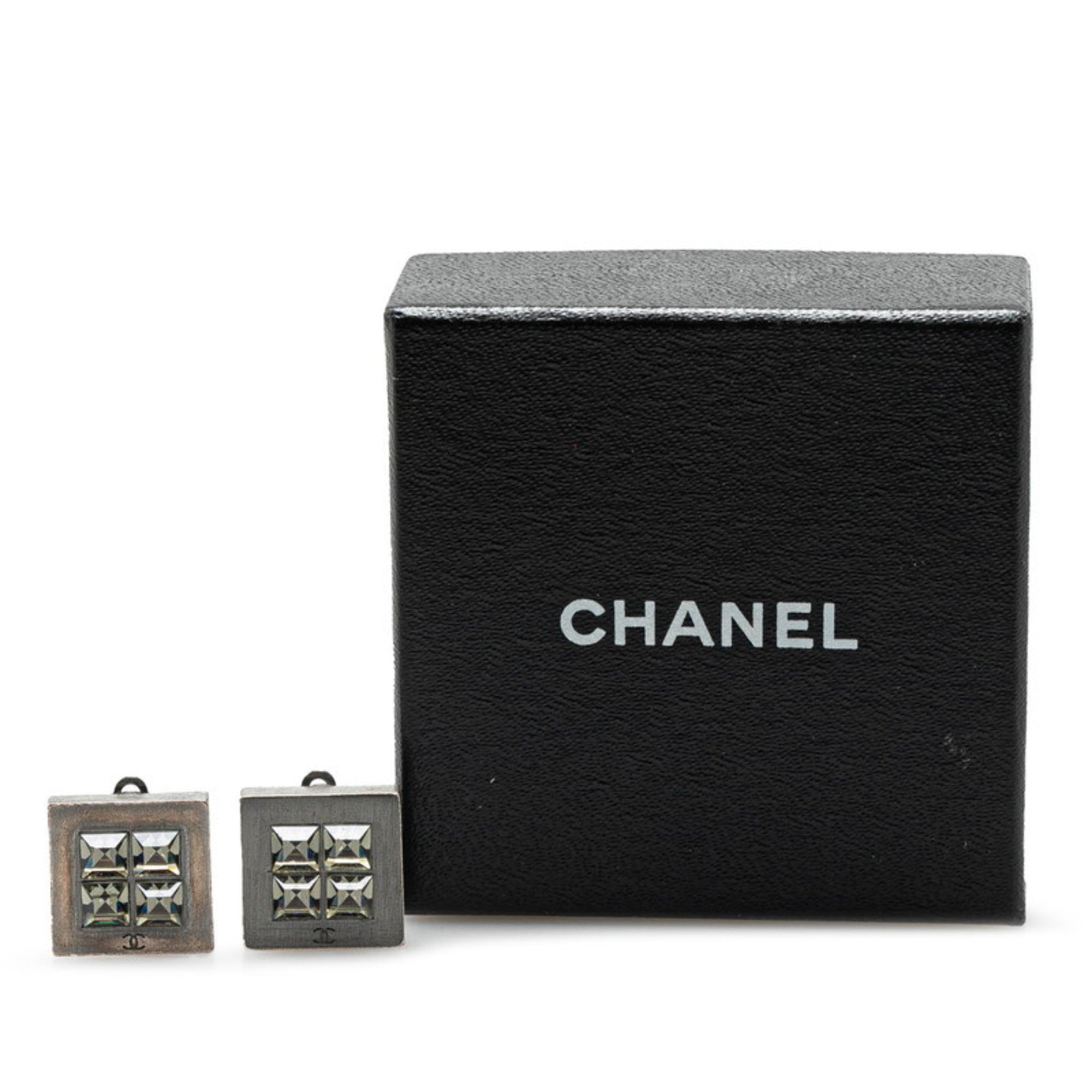 CC Logo Clip-On Earrings Metal