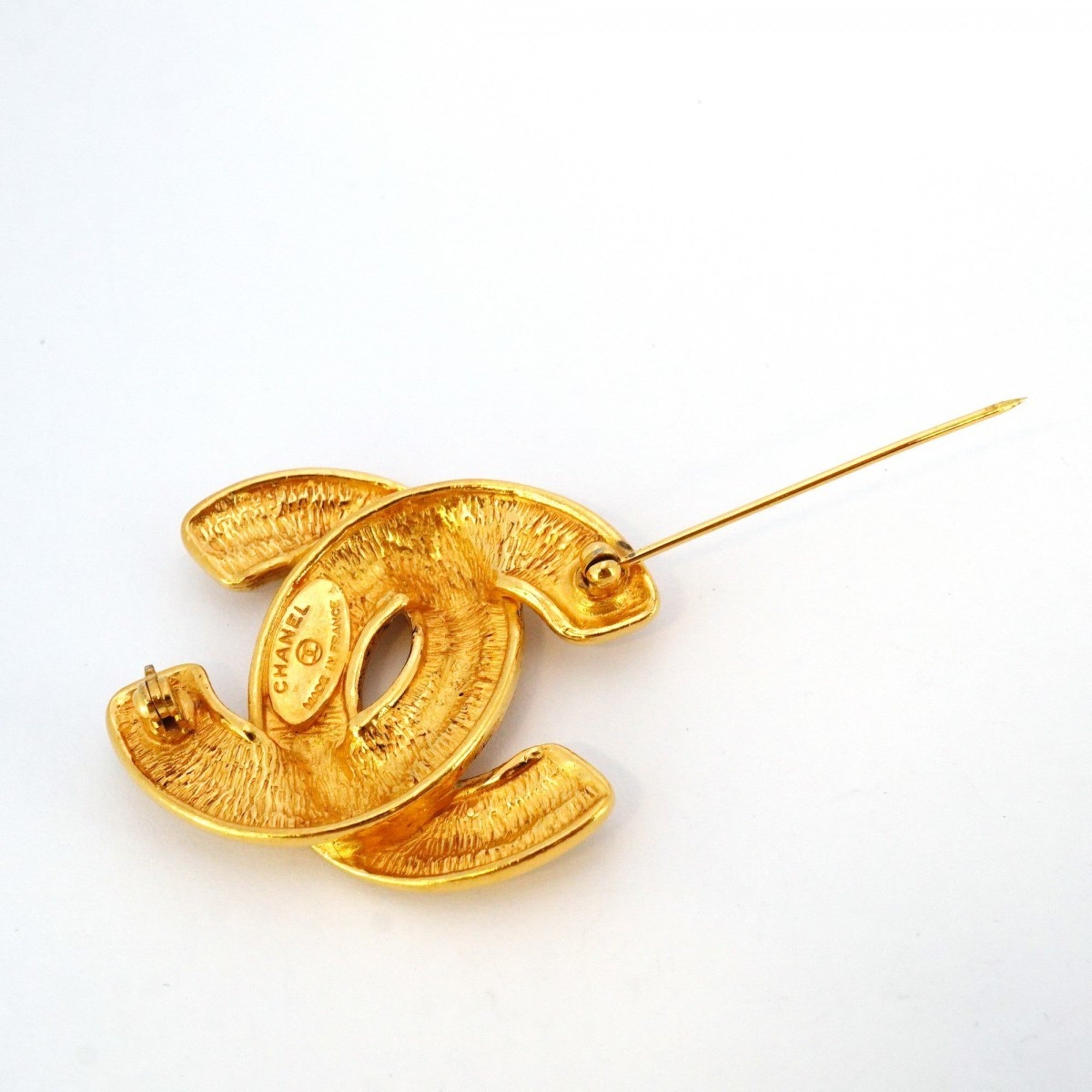CC Logo Brooch Metal