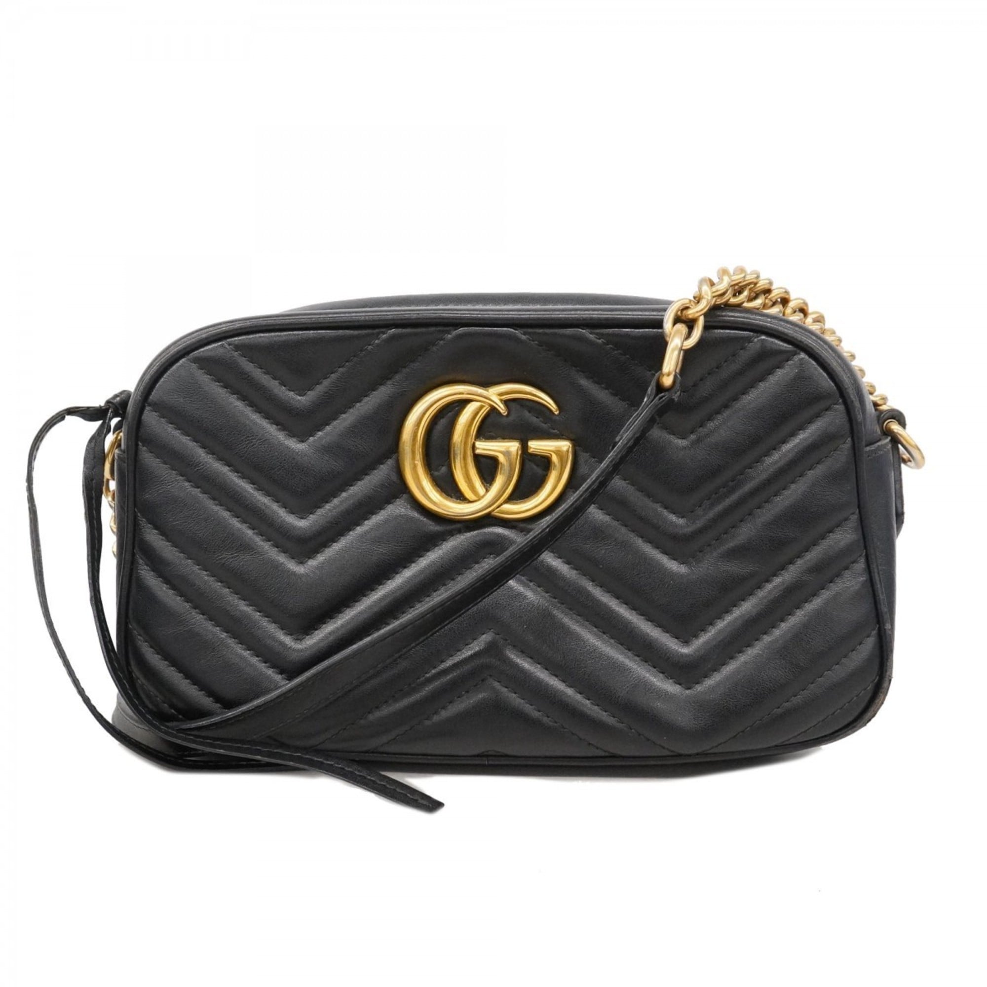 GG Marmont Shoulder Bag Matelasse Leather Small