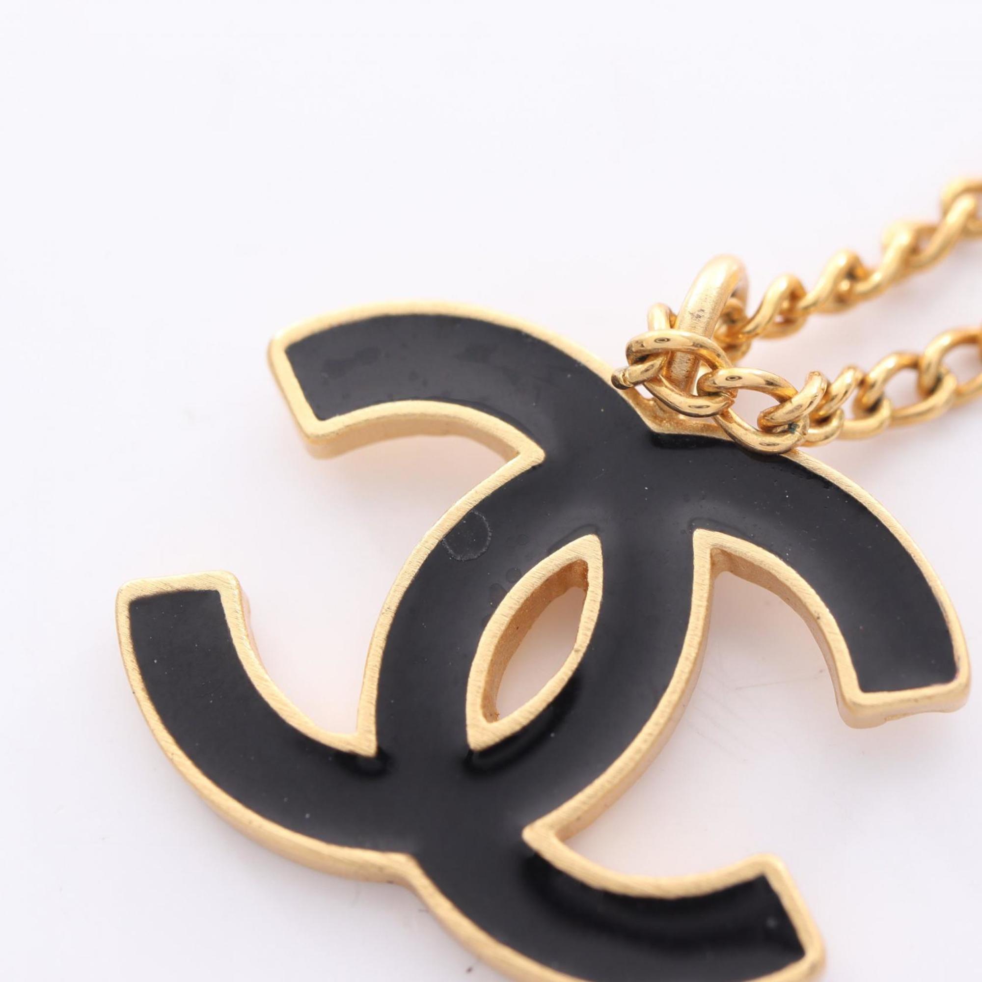 CC Logo Pendant Necklace Metal