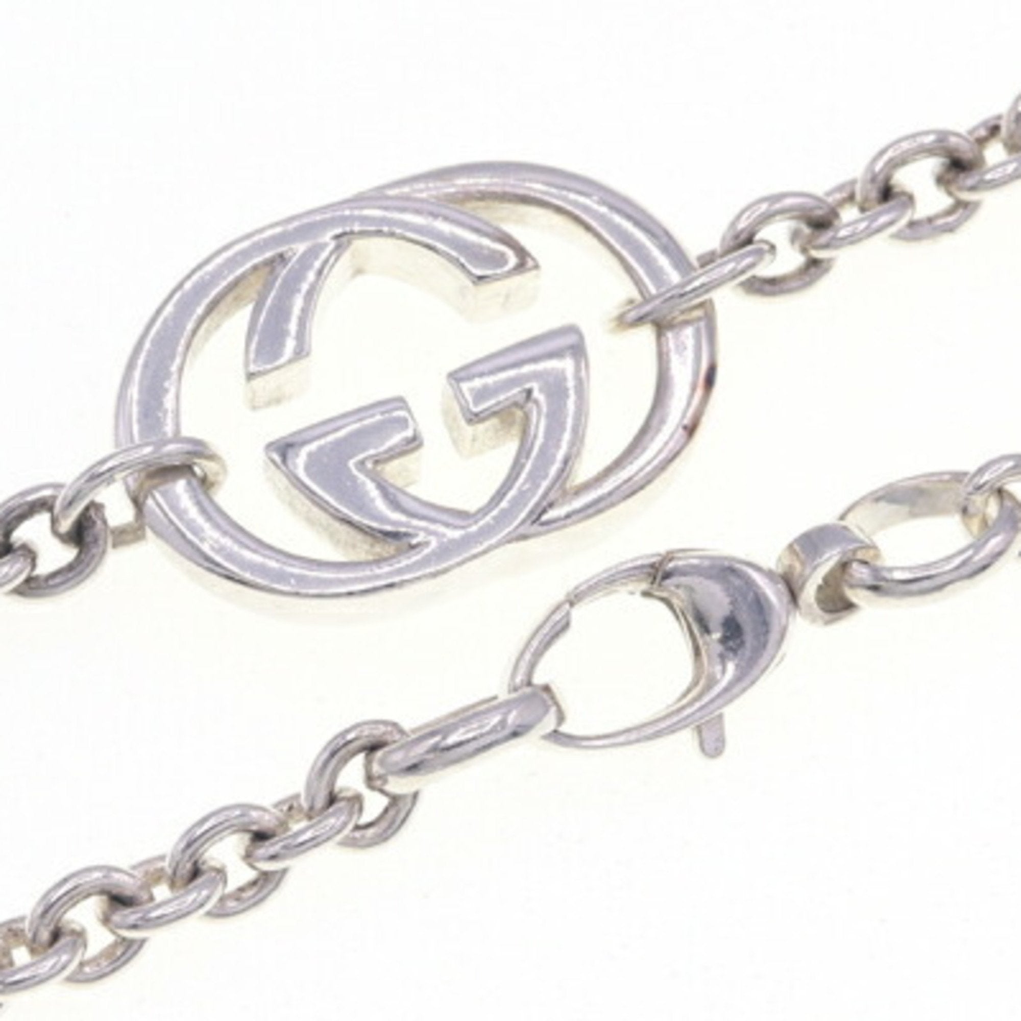 Double G Pendant Necklace Sterling Silver