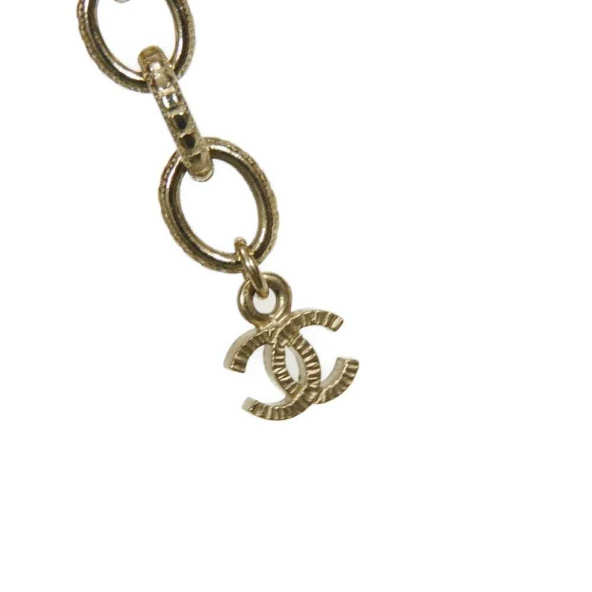 CC Logo Star Pendant Necklace Gold-Tone Metal