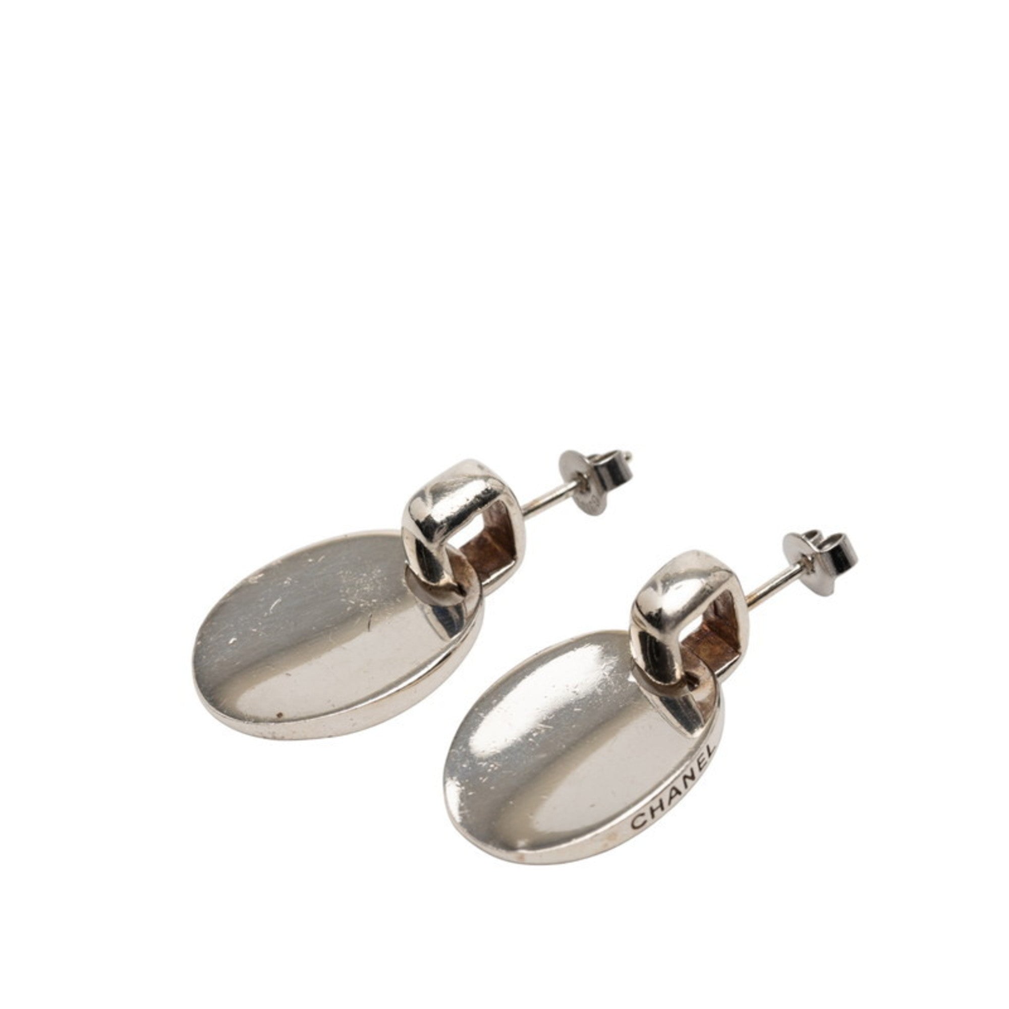 Earrings Logo Stud Sterling Silver