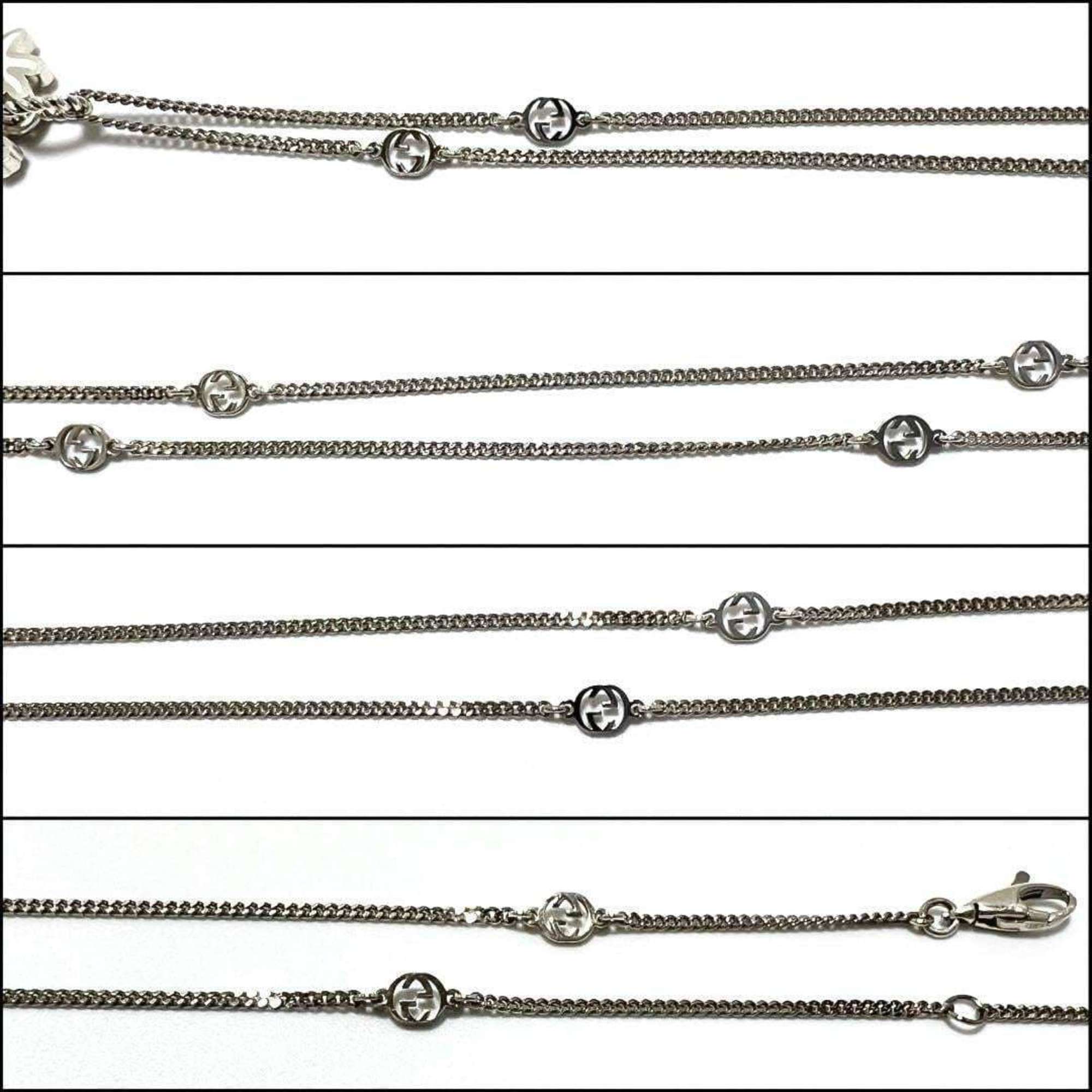 Donald Interlocking Pendant Necklace Sterling Silver