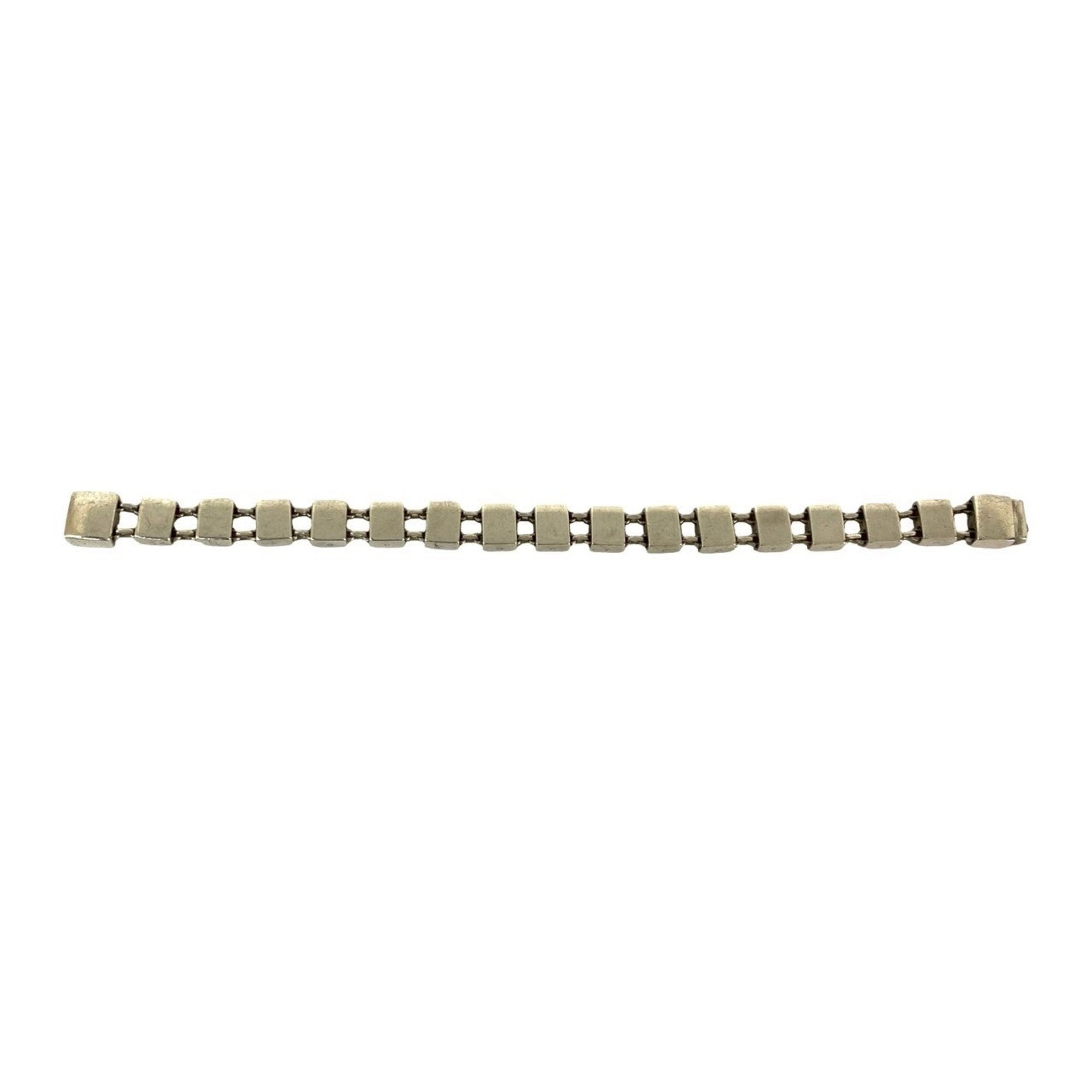Square Chain Bracelet Sterling Silver
