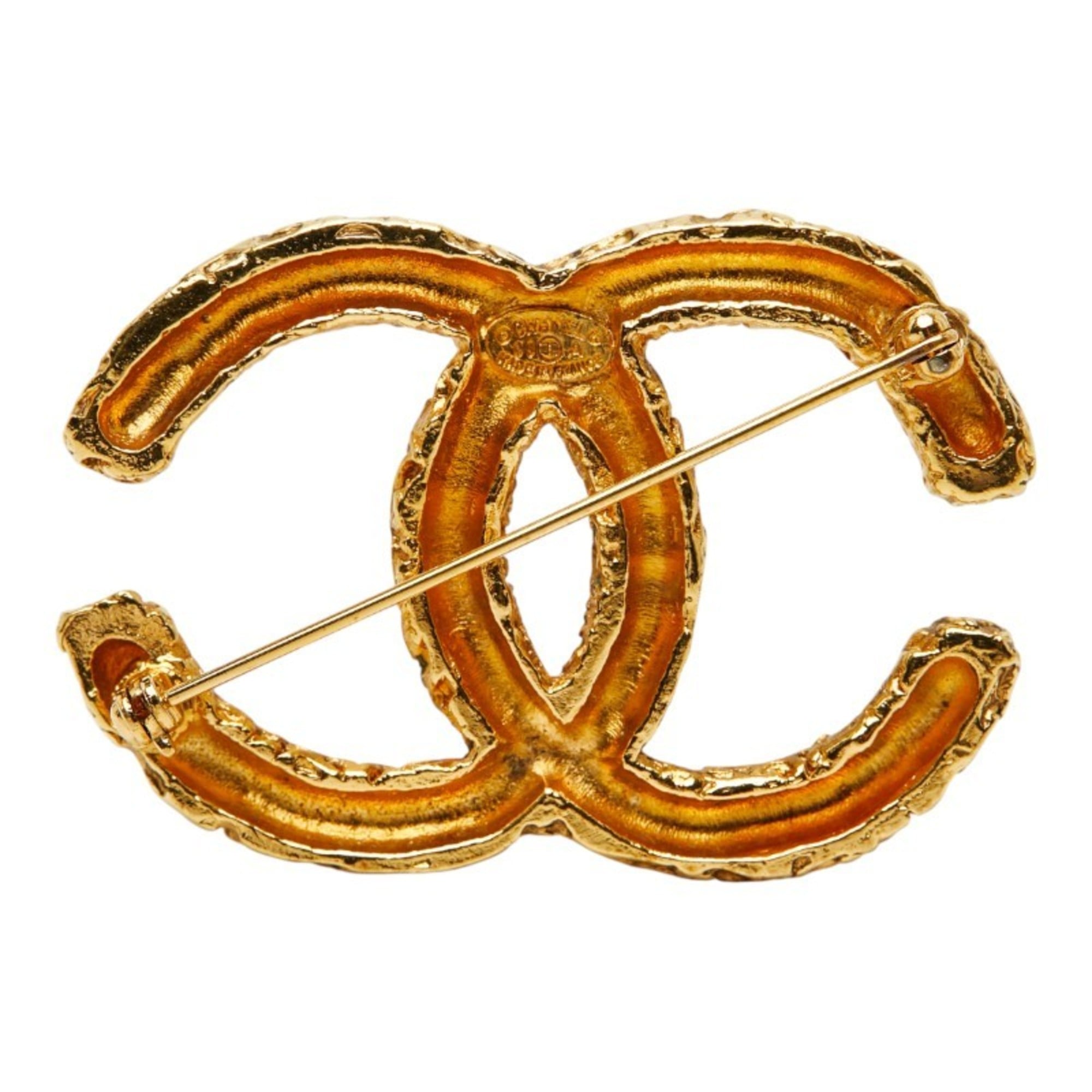 CC Logo Brooch Metal