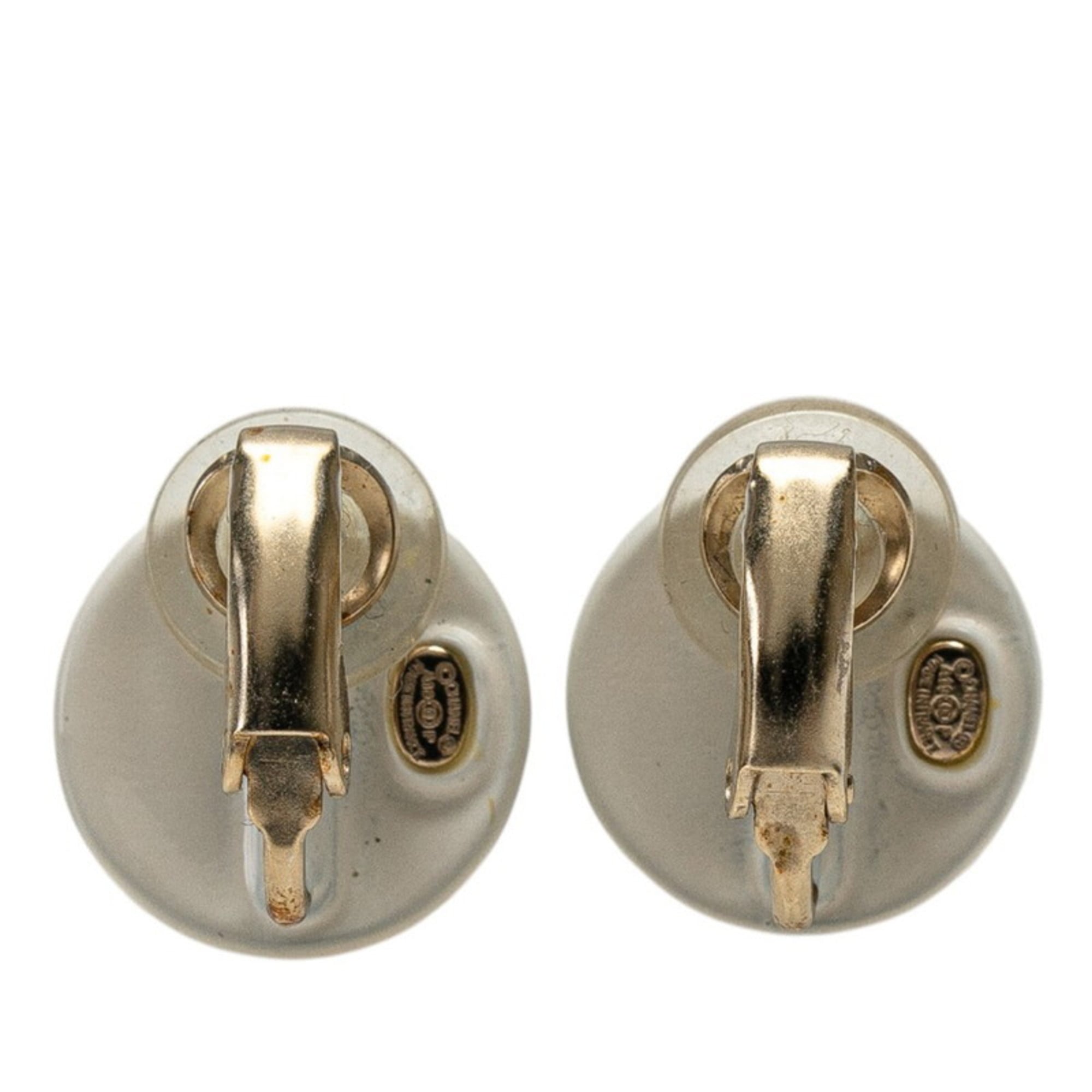 CC Logo Clip-On Earrings Metal