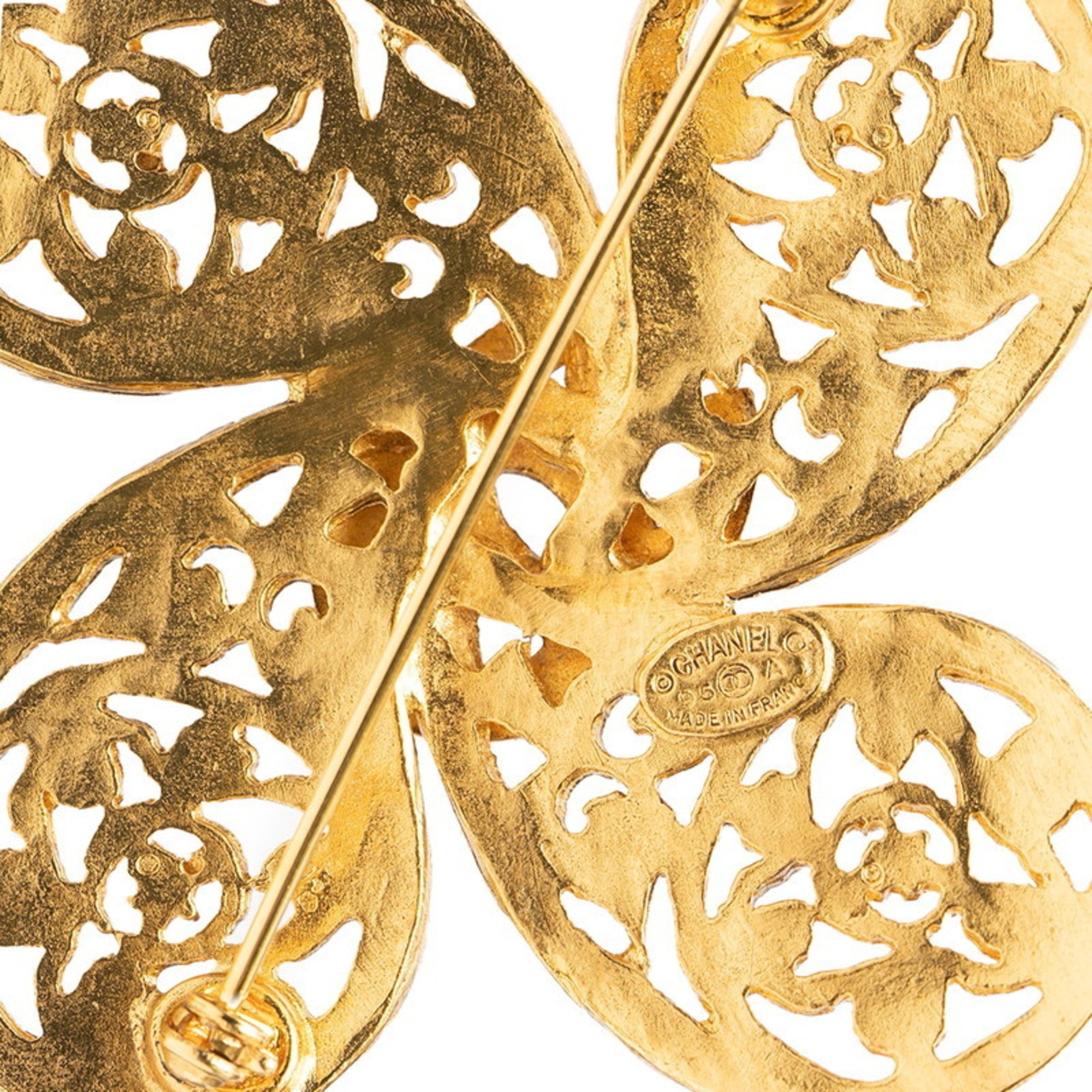 CC Logo Brooch Metal