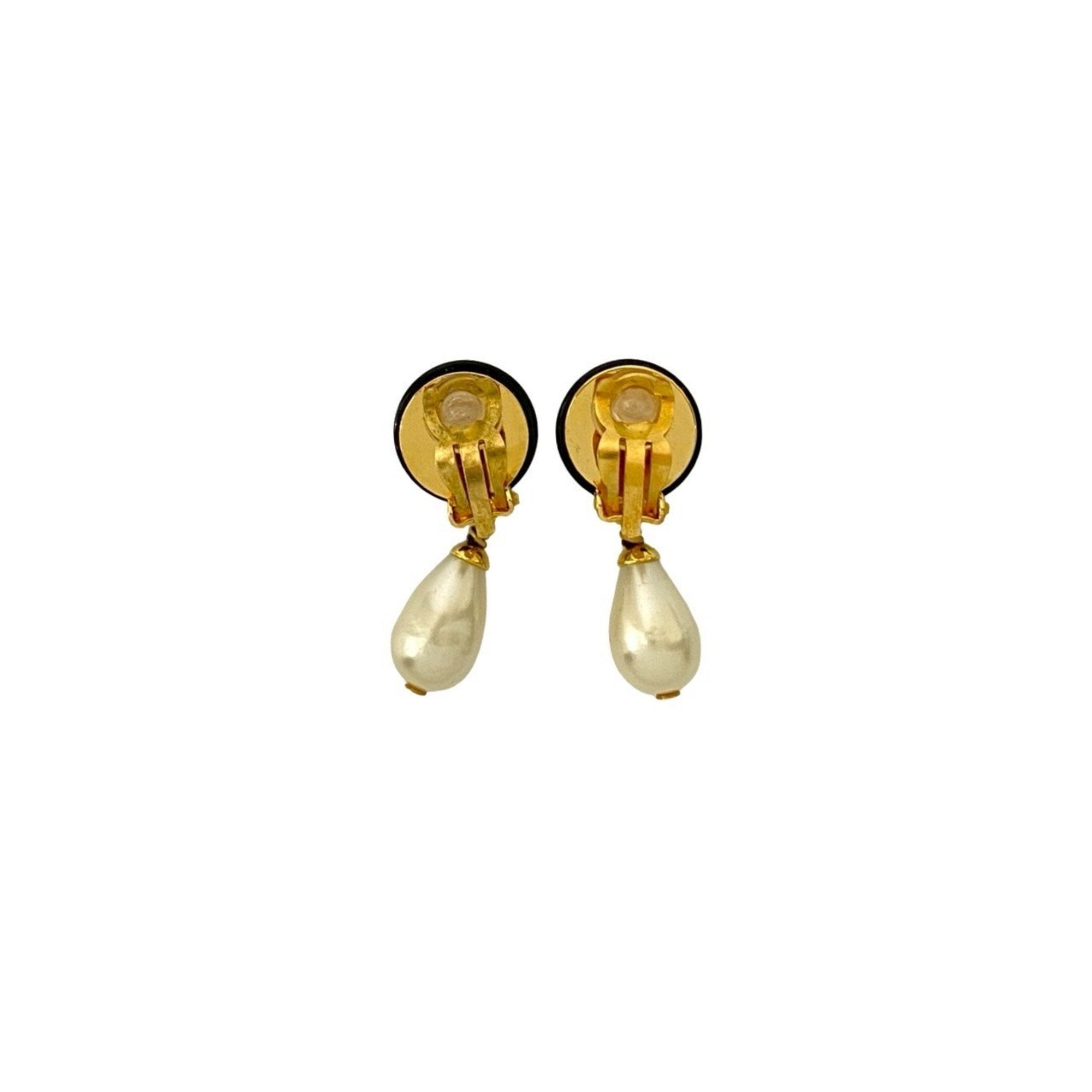 CC Logo Clip-On Earrings Metal