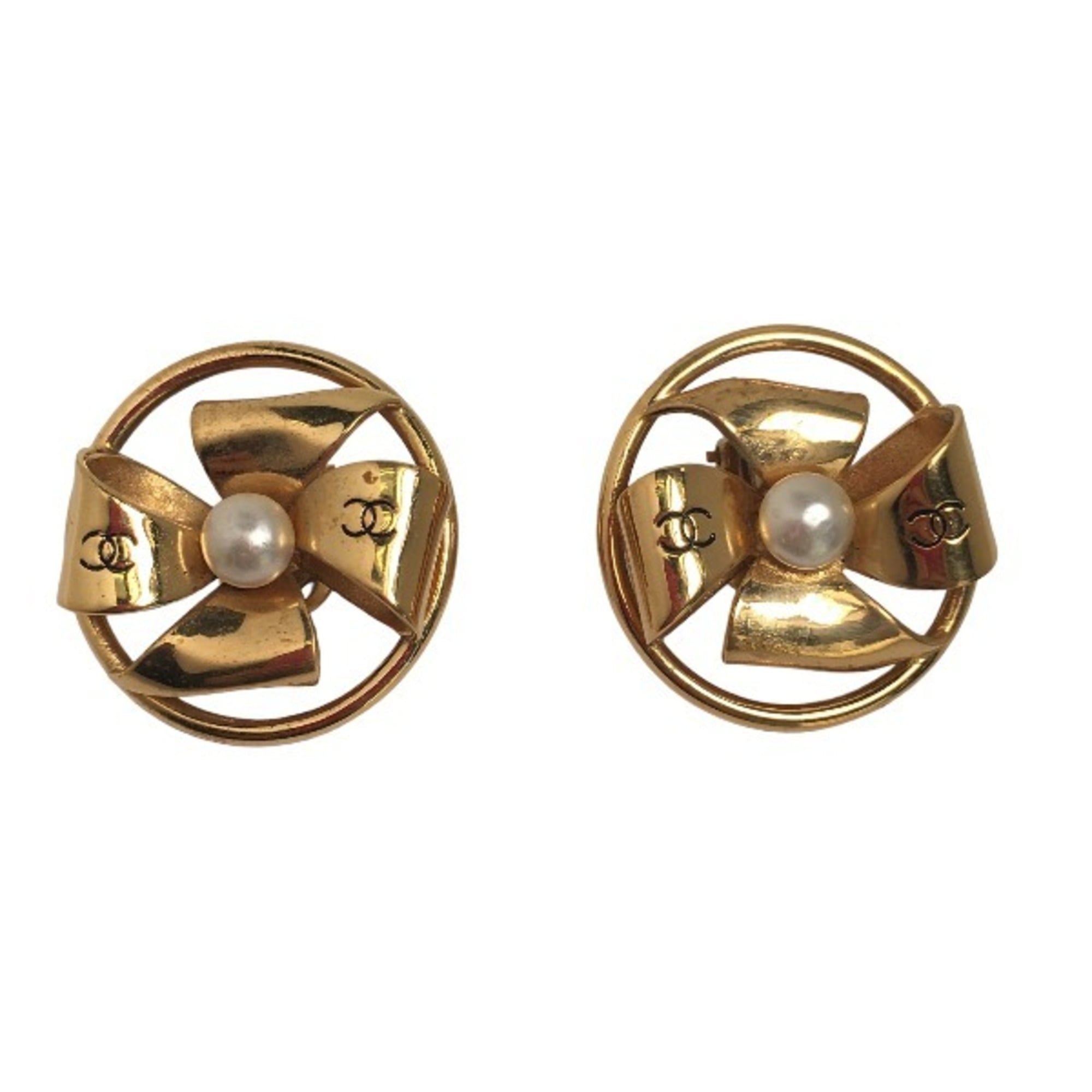 Earrings Gold-Tone Metal