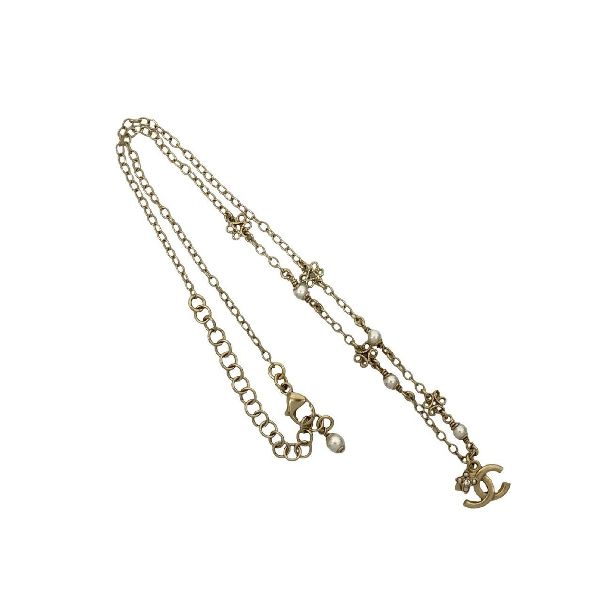 CC Logo Pendant Necklace Metal