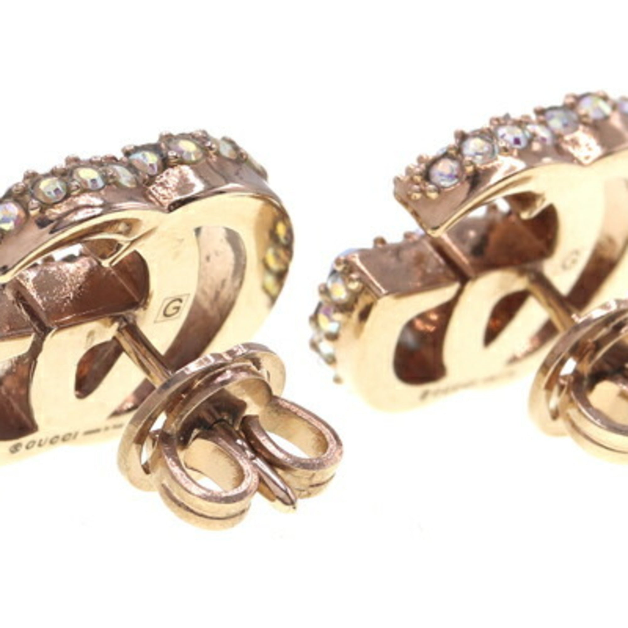 Earrings Crystal Gold-Tone Metal