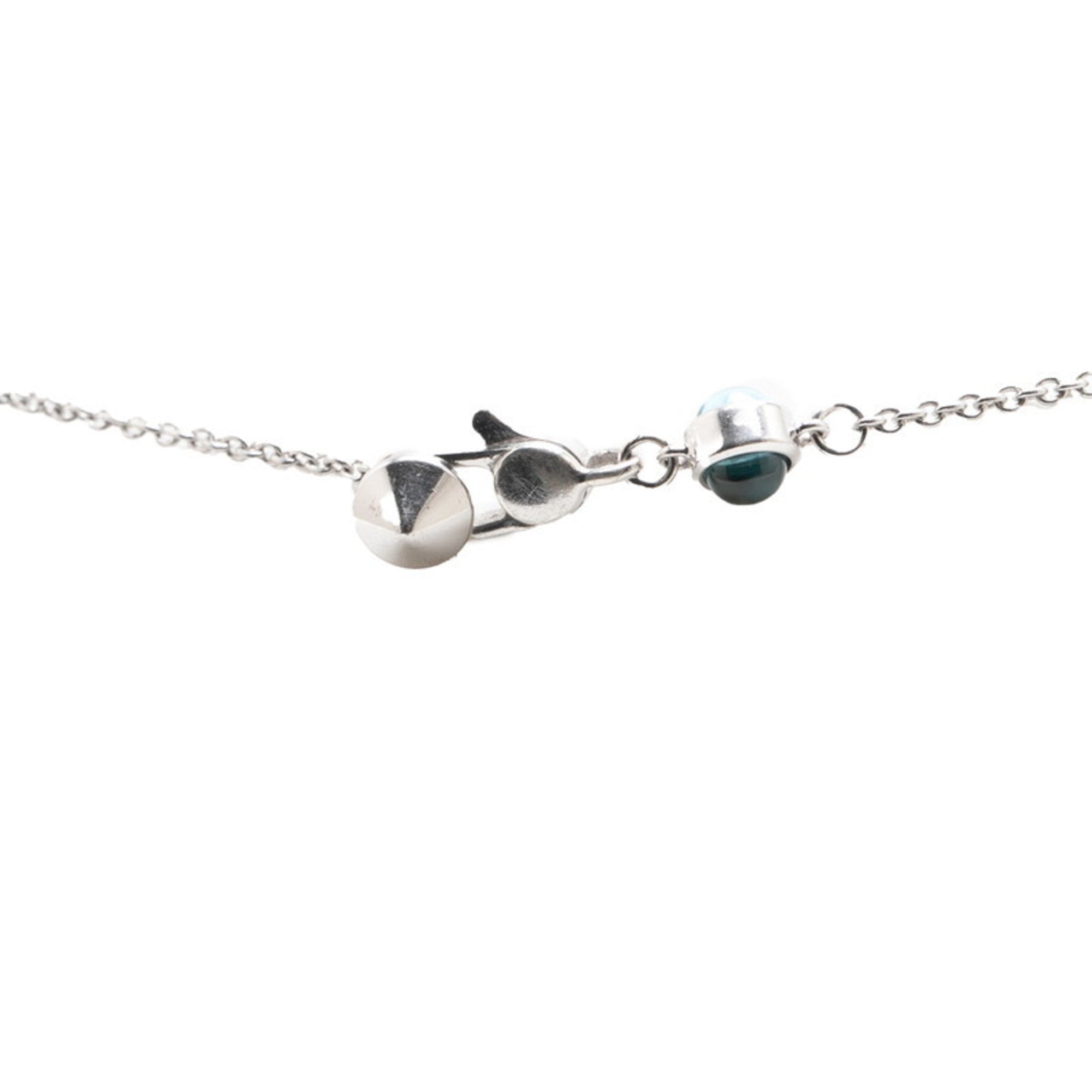 Pendant Necklace Sterling Silver with Topaz